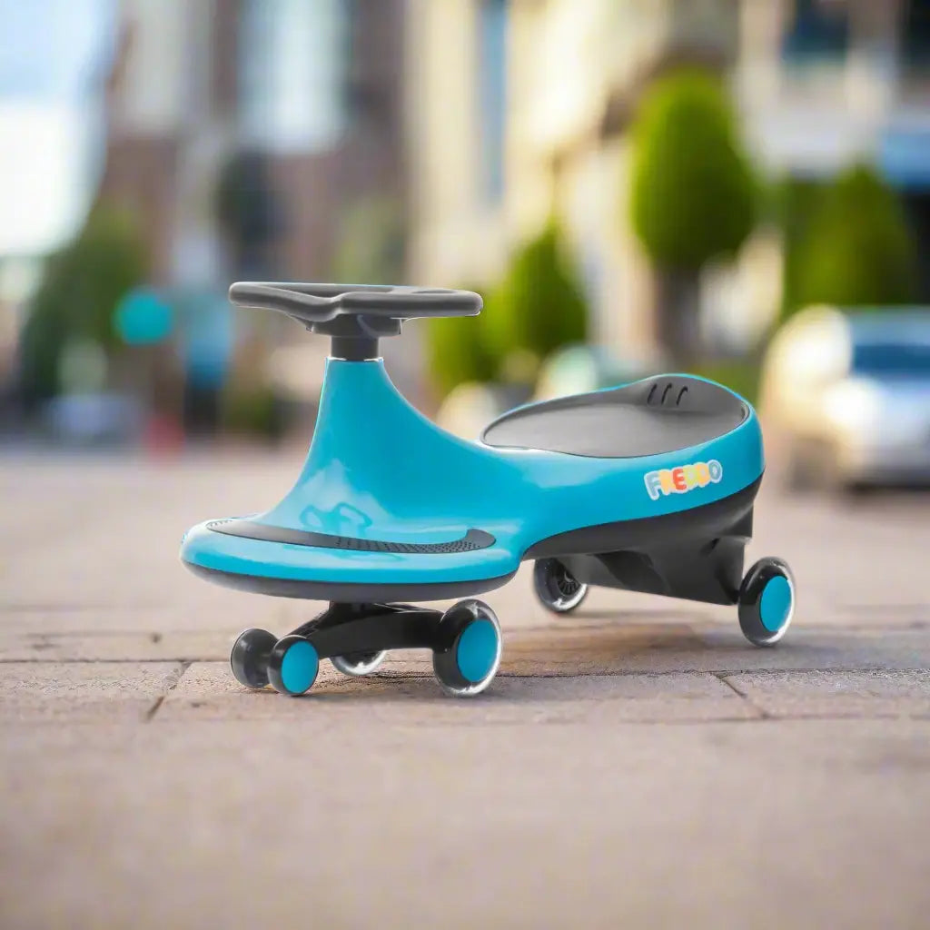 Swing Car With Flashing Wheels