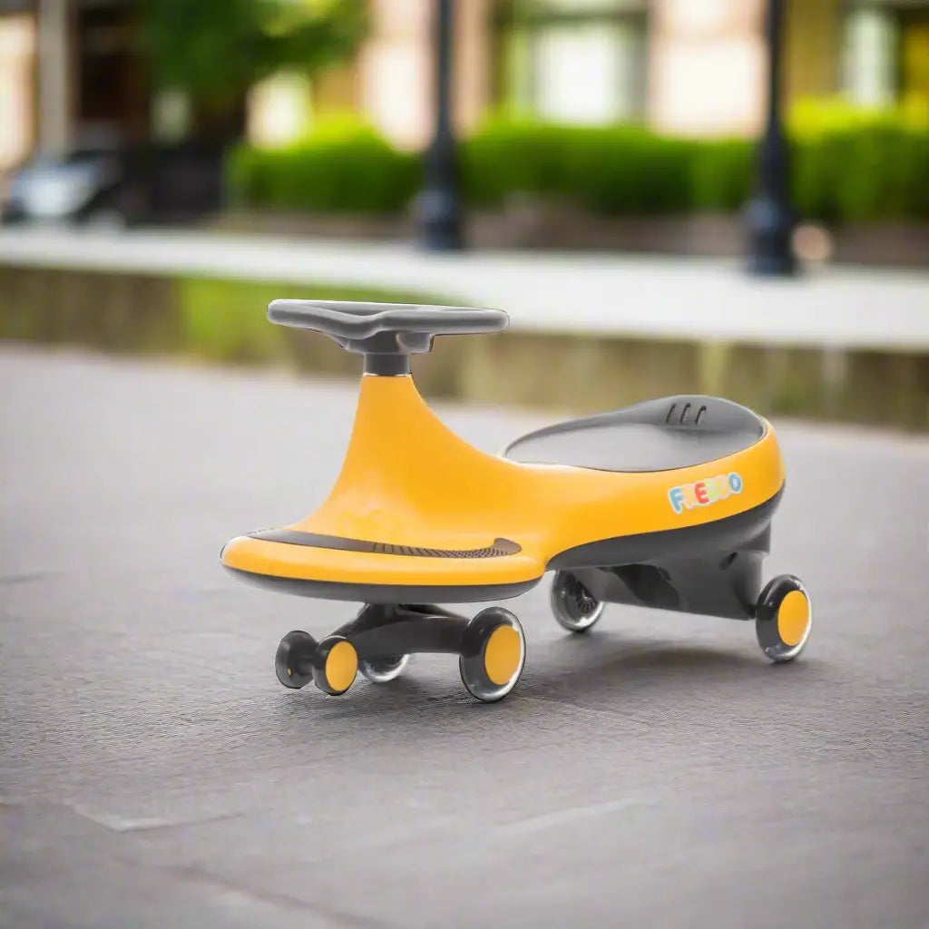 Swing Car With Flashing Wheels