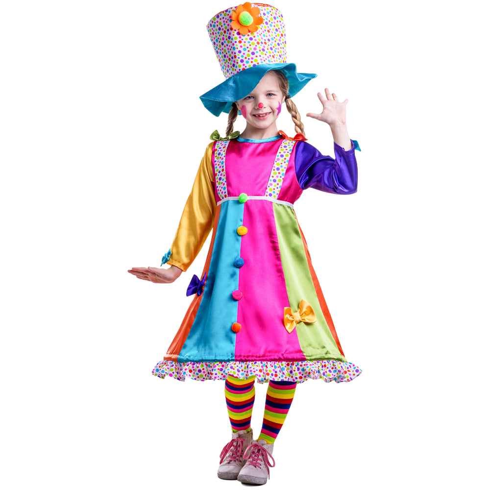 Polka Dot Clown Costume - Kids