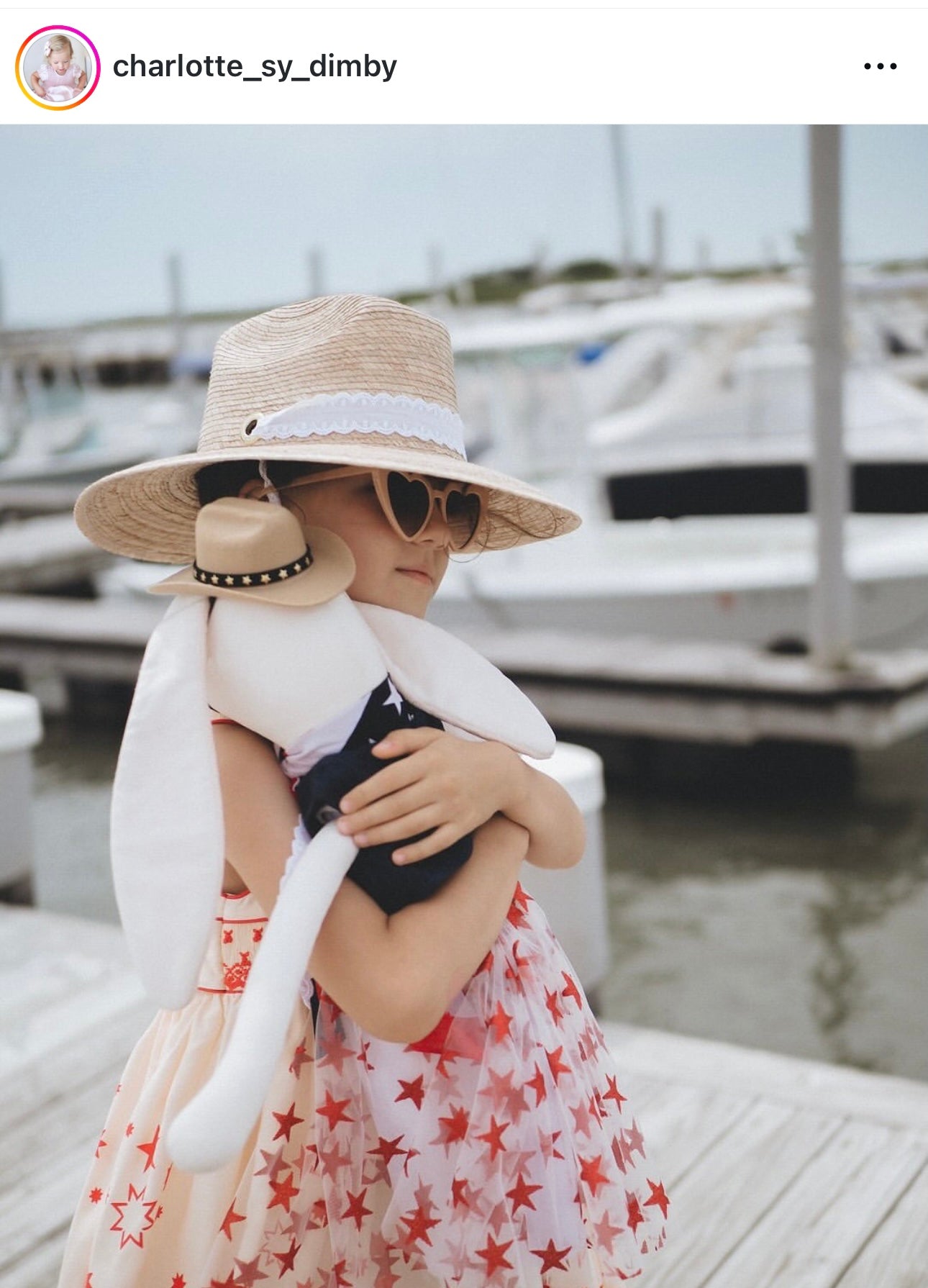 Petunia Girl's Sun Hat - Long French Blue Grosgrain Ribbon With Wood Nautical Toggle