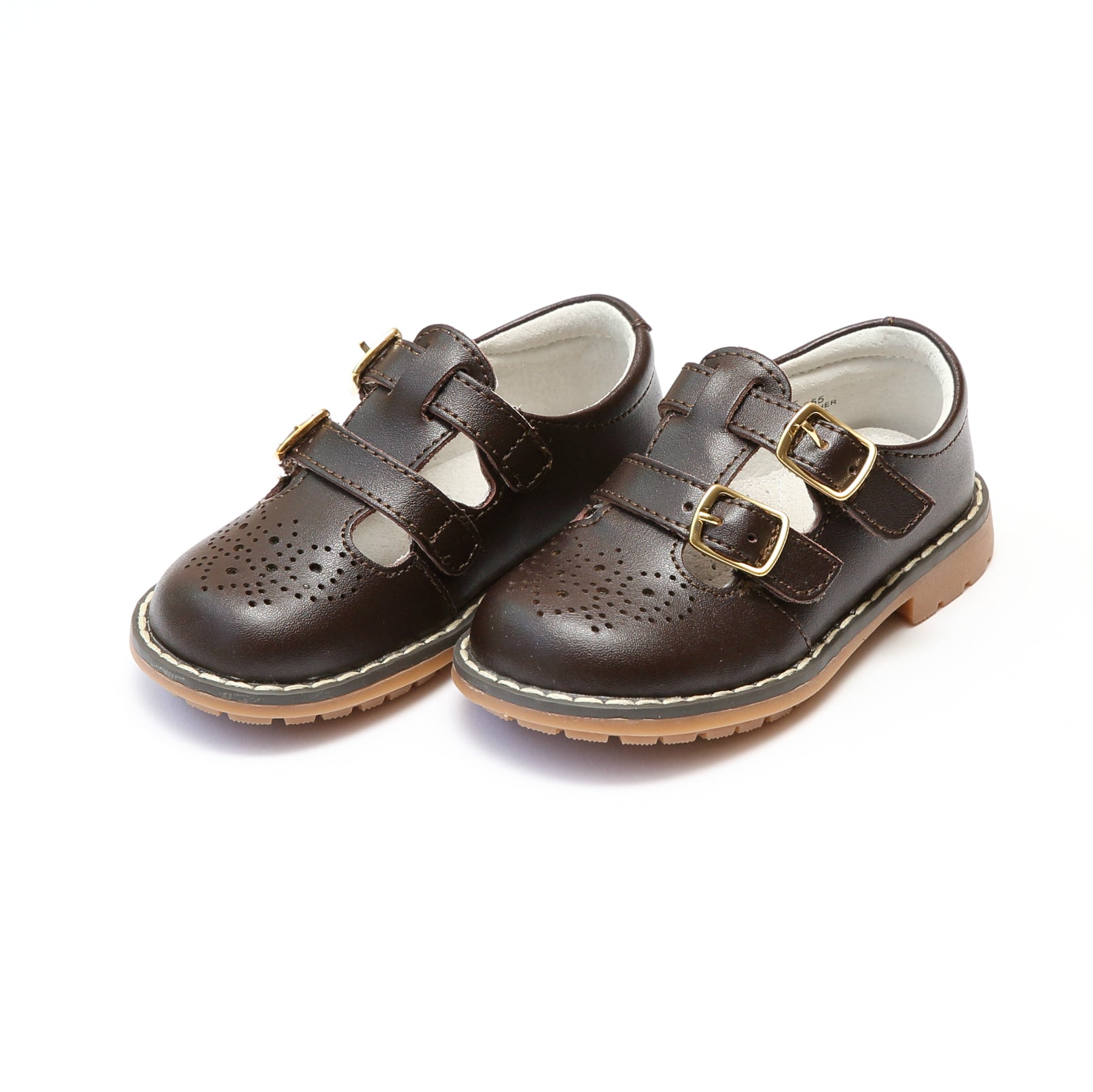 Beatrix English Double T-strap Leather Mary Jane