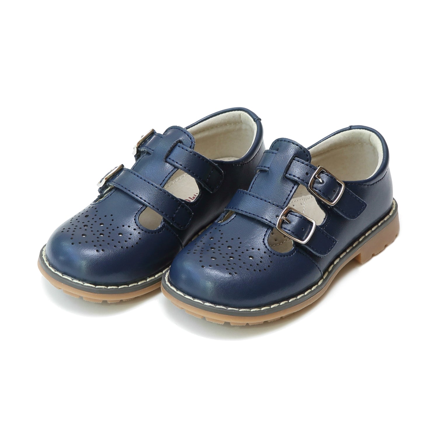 Beatrix English Double T-strap Leather Mary Jane