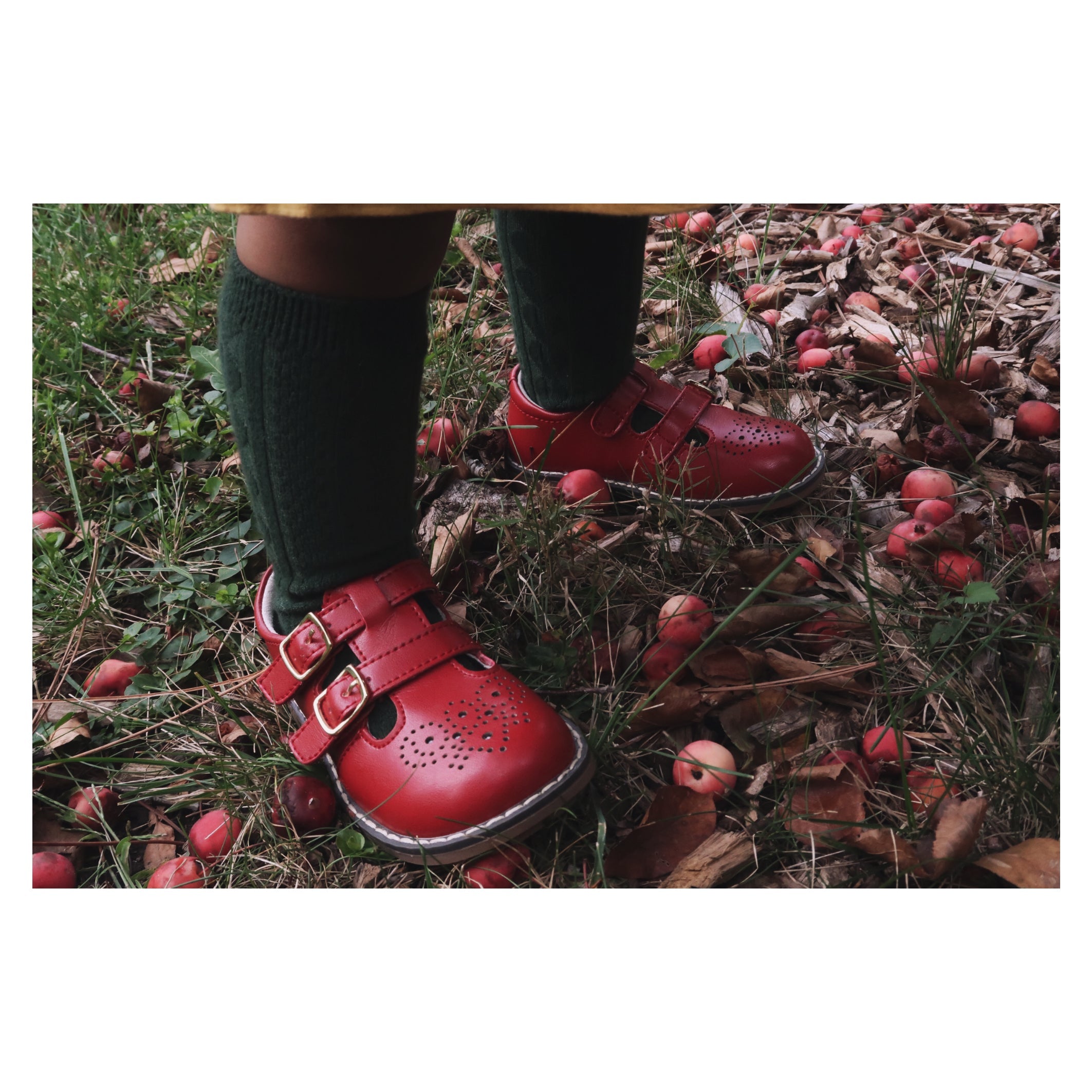 Beatrix English Double T-strap Leather Mary Jane