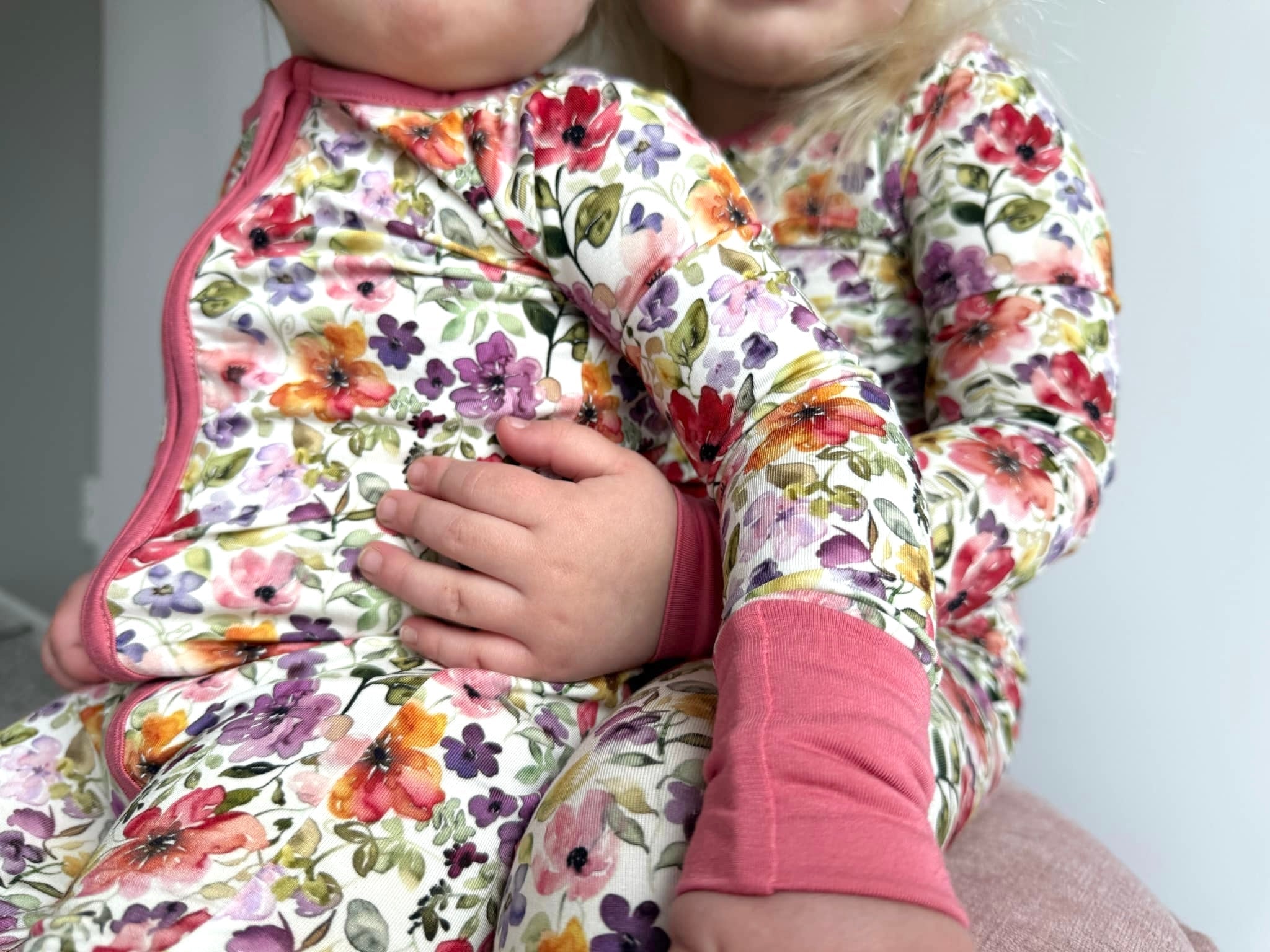 Watercolor Floral Convertible Footie