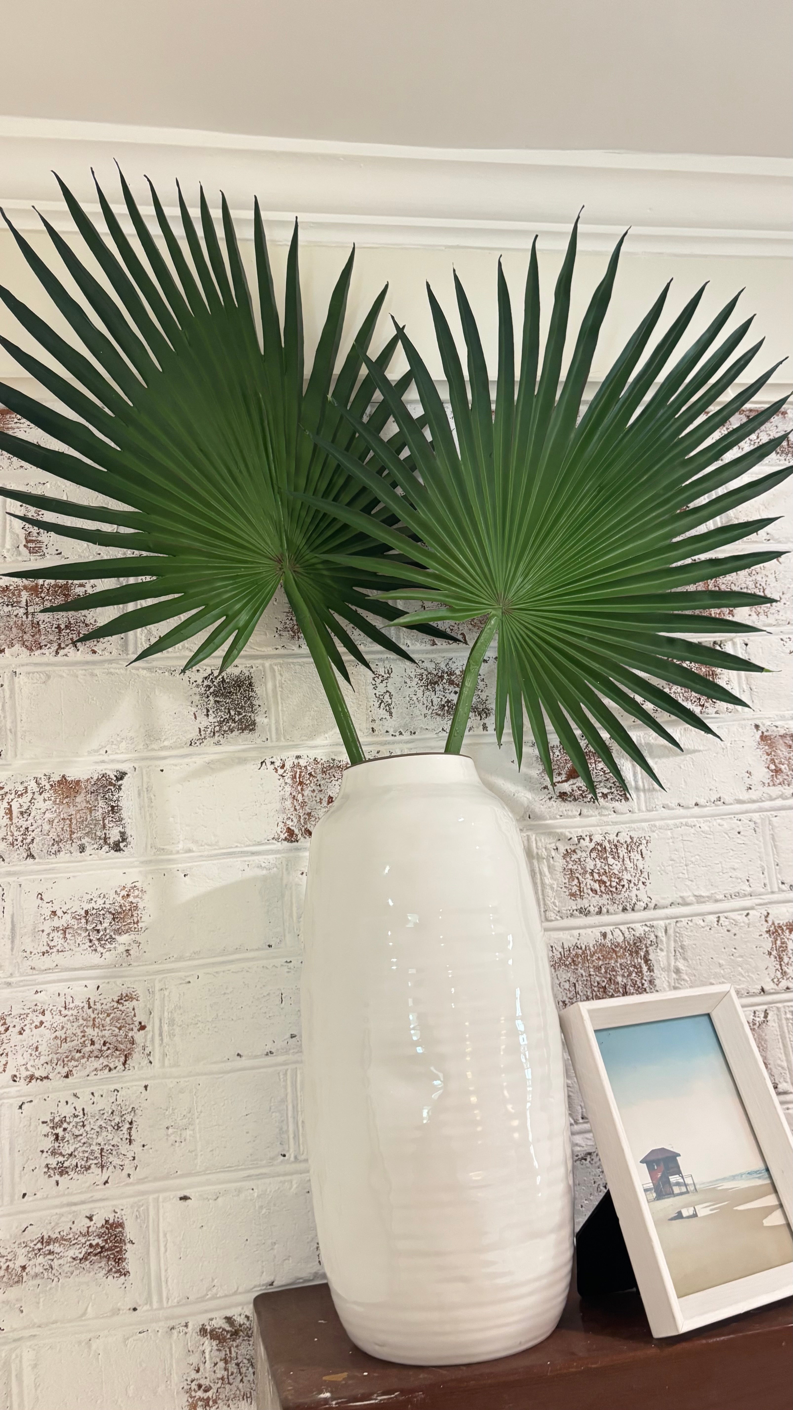 33 Inch Fan Palm Leaf Stem