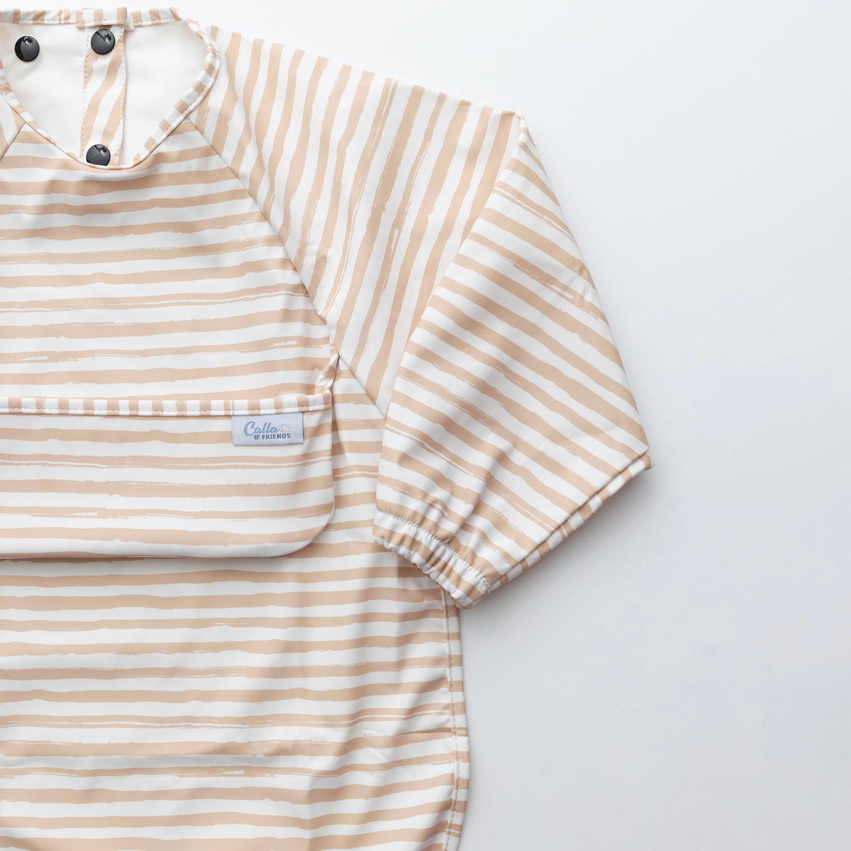 The Grayson Long Sleeve Bib - Brush Stripes