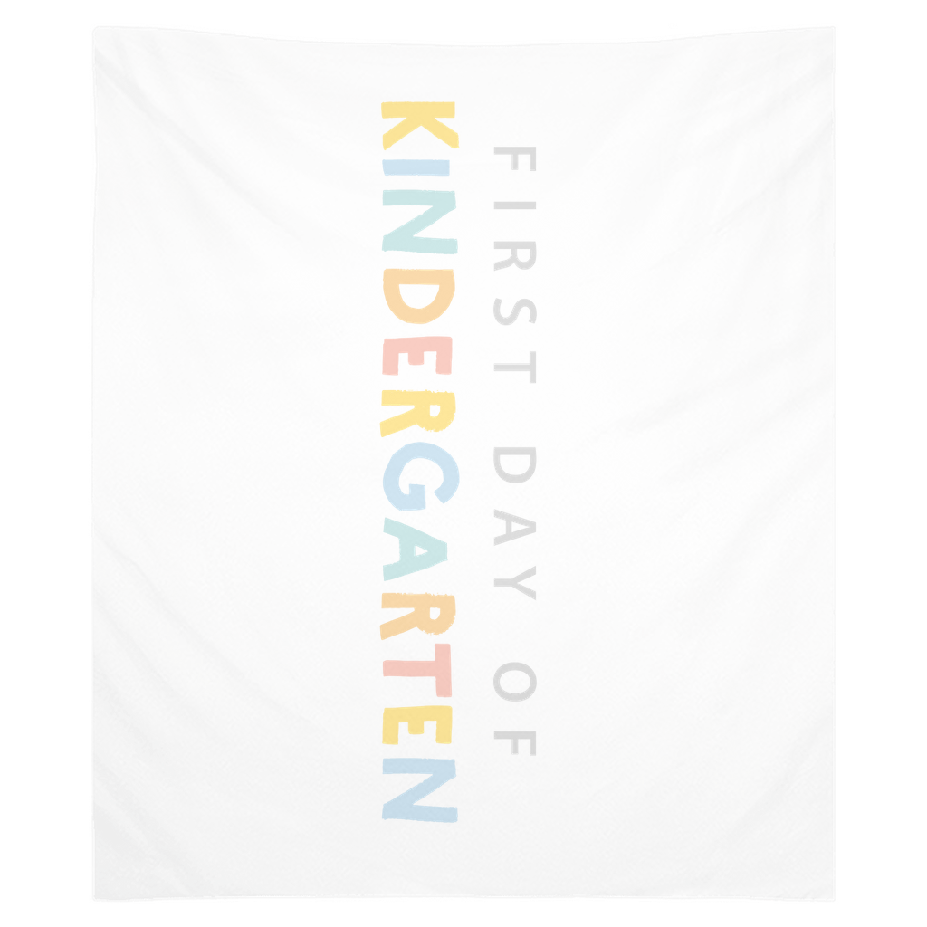 First Day Of Kindergarten Tapestry, First Day Of School Banner