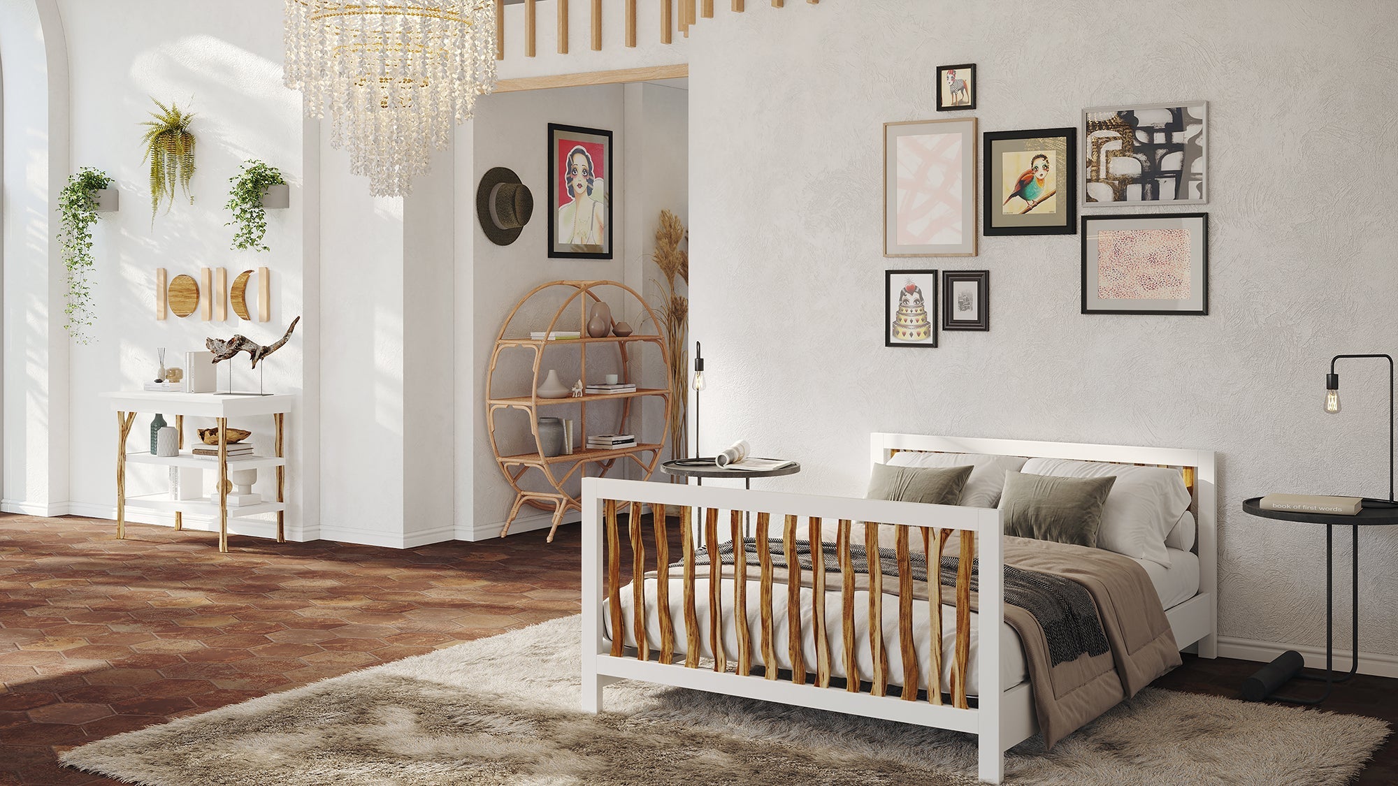 Branch Open Shelf Changing Table