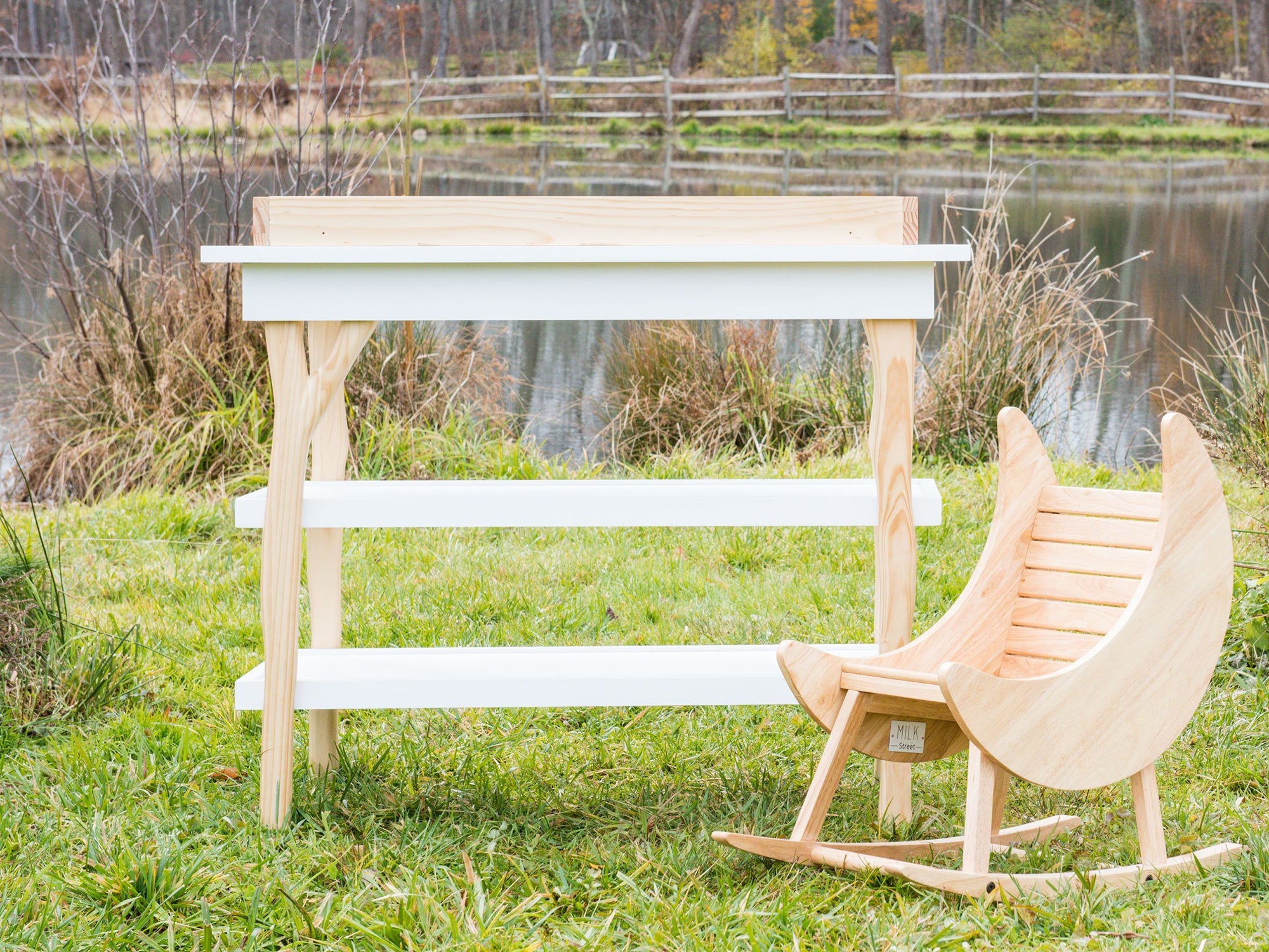 Branch Open Shelf Changing Table