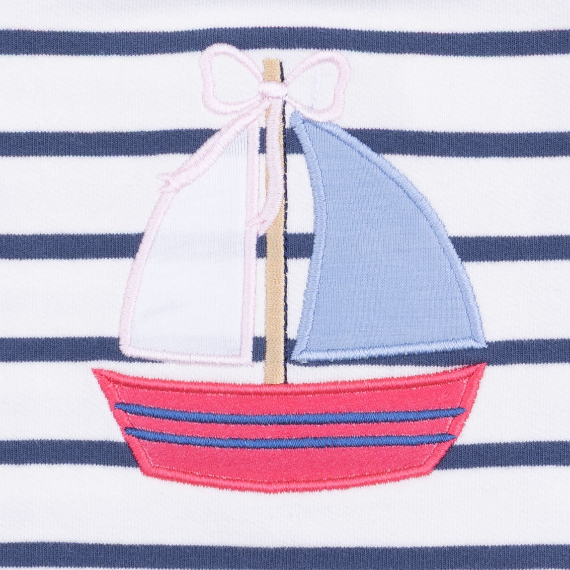 Bubbly Sailboat - Ruffle Sweatshirt & Paperbag Short
