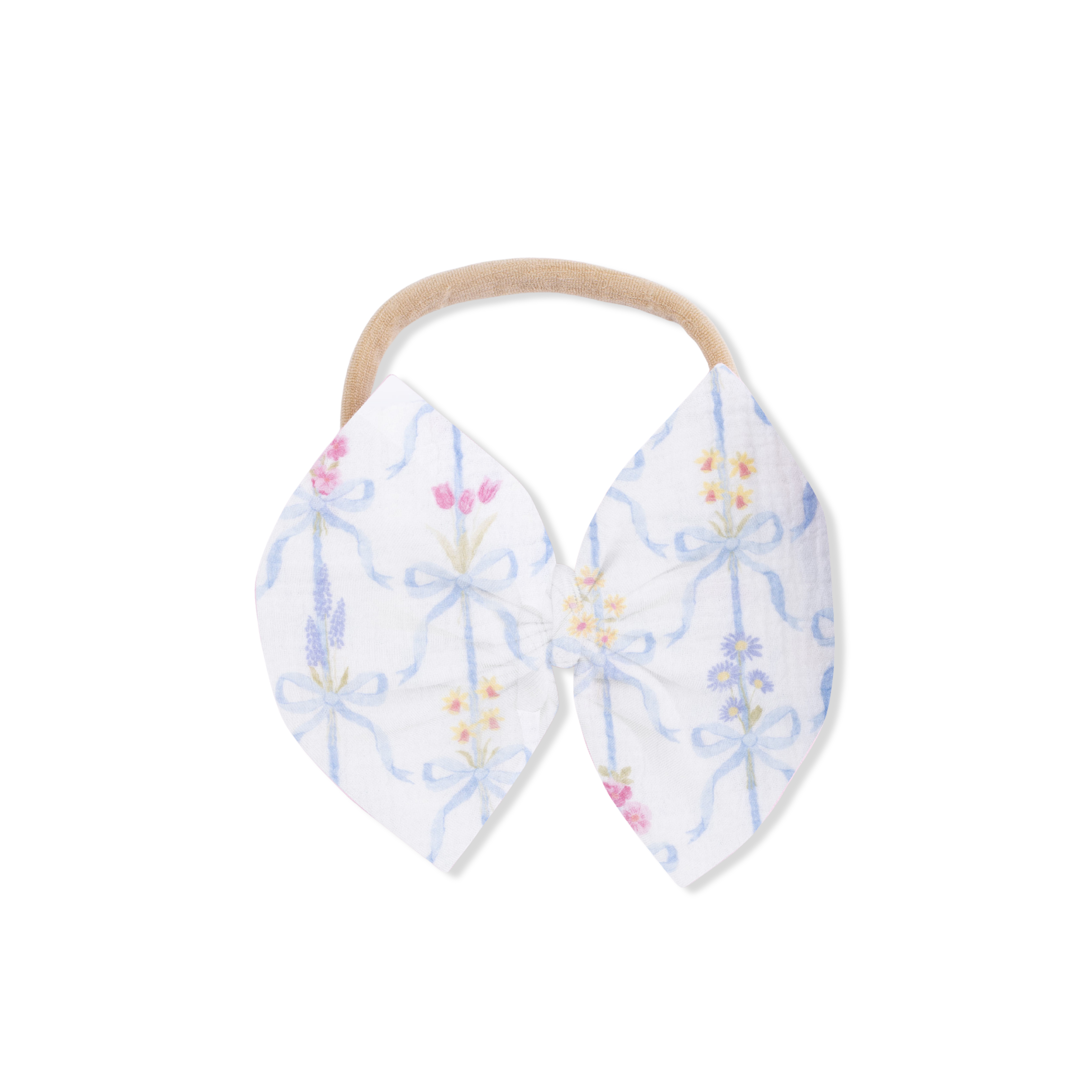 Ribbon Bouquets - Dress With Bow & Bloomer With Bow On Headband Set