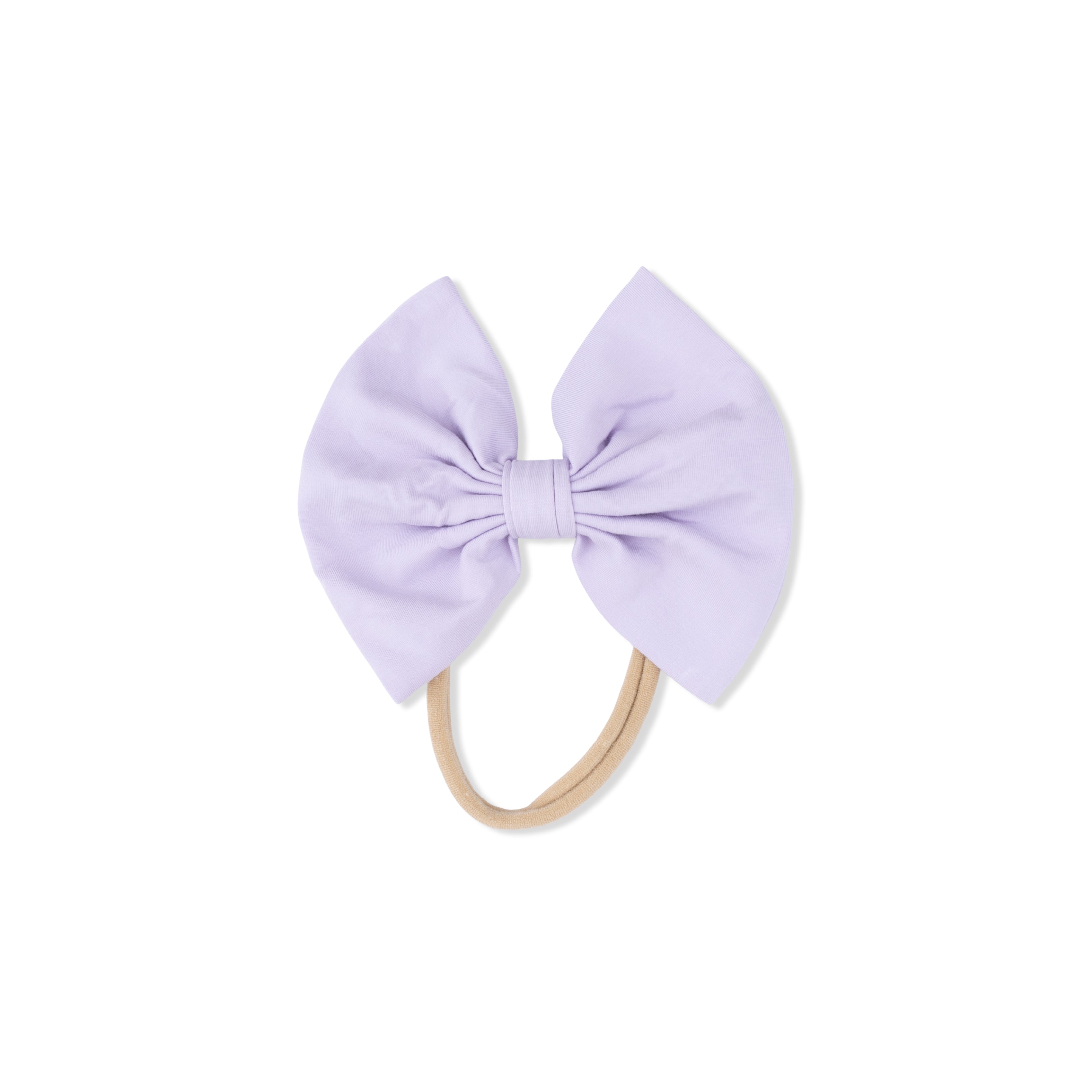 Solid Orchid Petal - Bow On Headband
