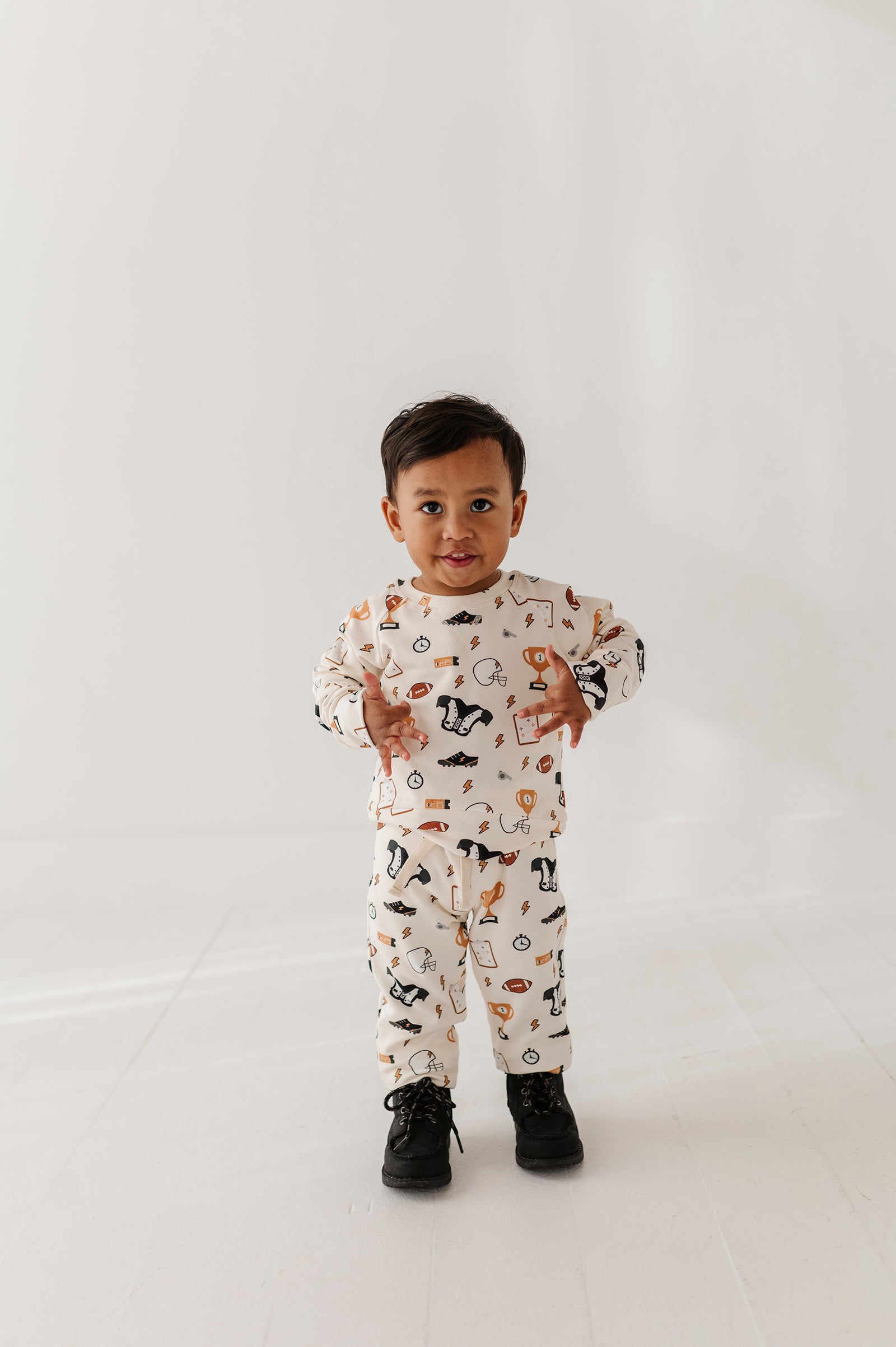 Boys Raglan Sweatshirt In Football
