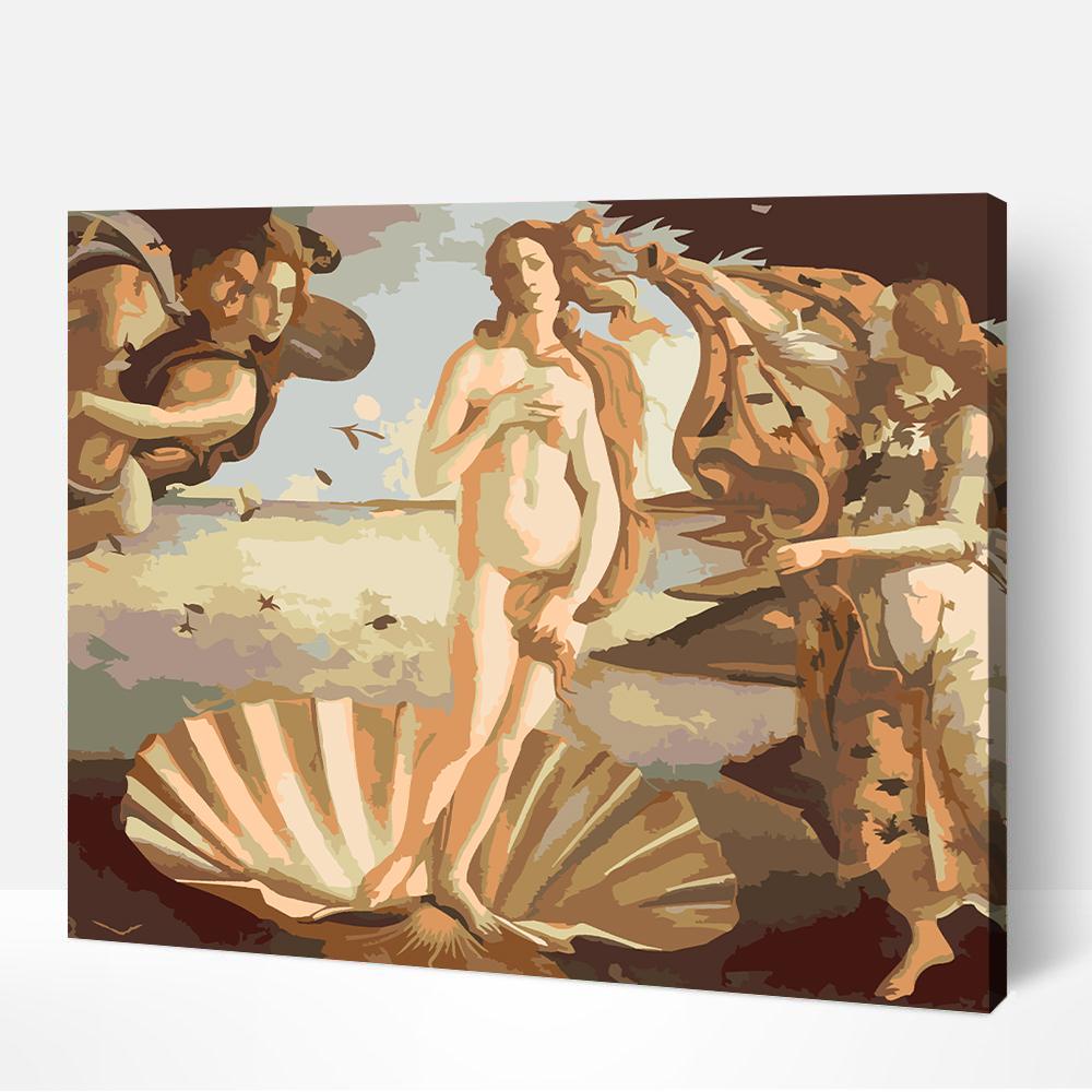 The Birth Of Venus – Paint By Numbers Kit | Artwille | 14x18 Inch Canvas