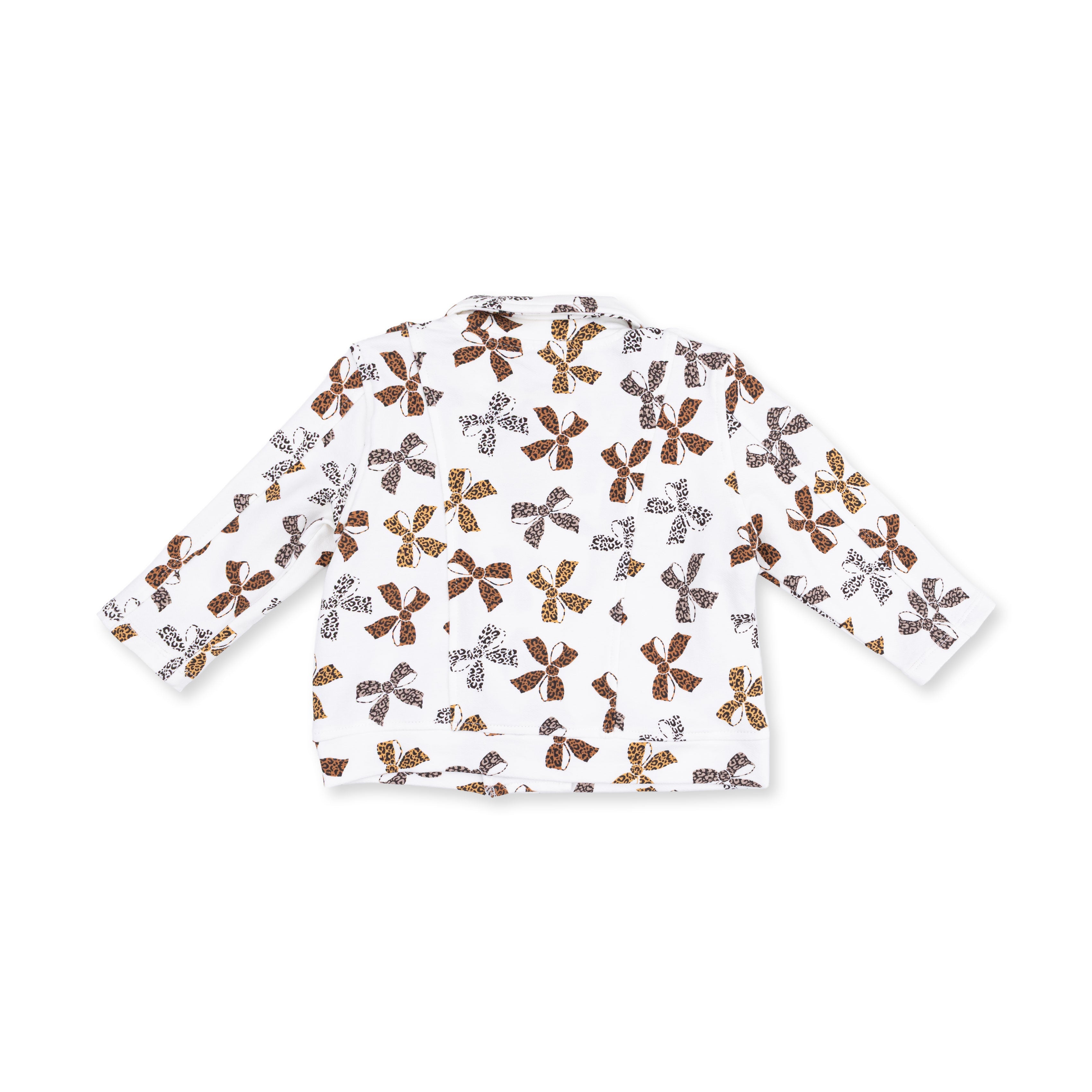 Leopard Bows - Motorcycle Jacket