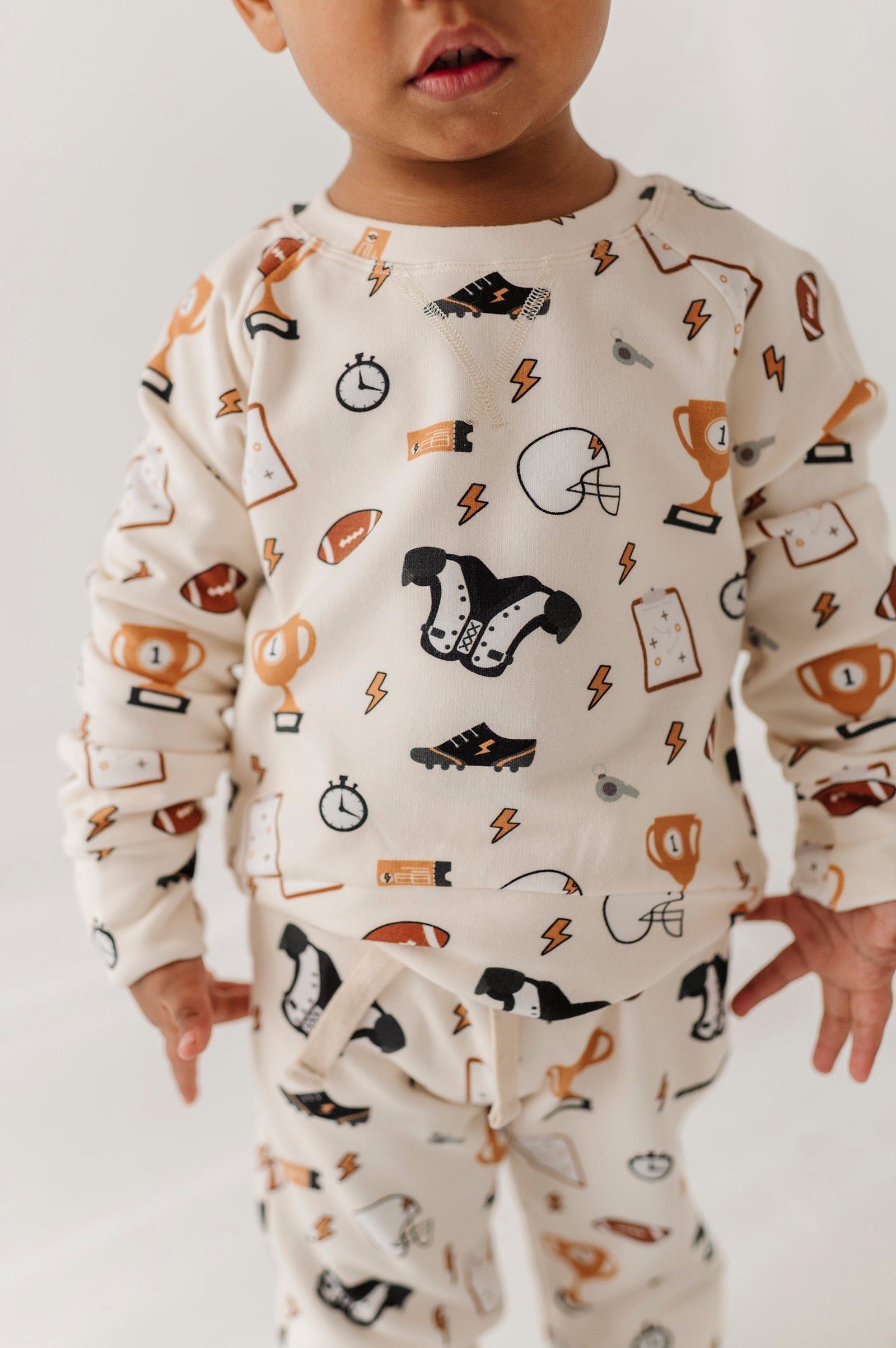 Boys Raglan Sweatshirt In Football