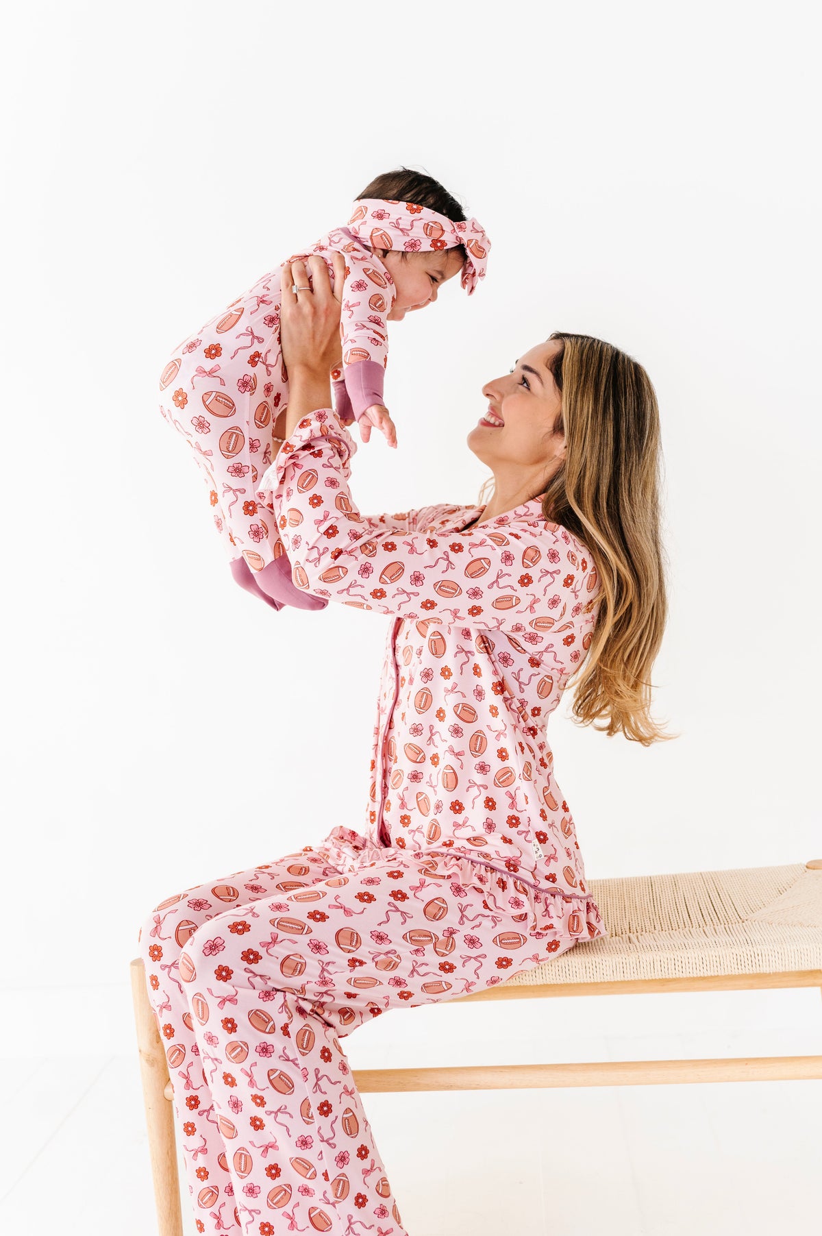 Friday Night Florals Ruffle Adult Button Up Set (est Ship Time 2-3 Weeks)