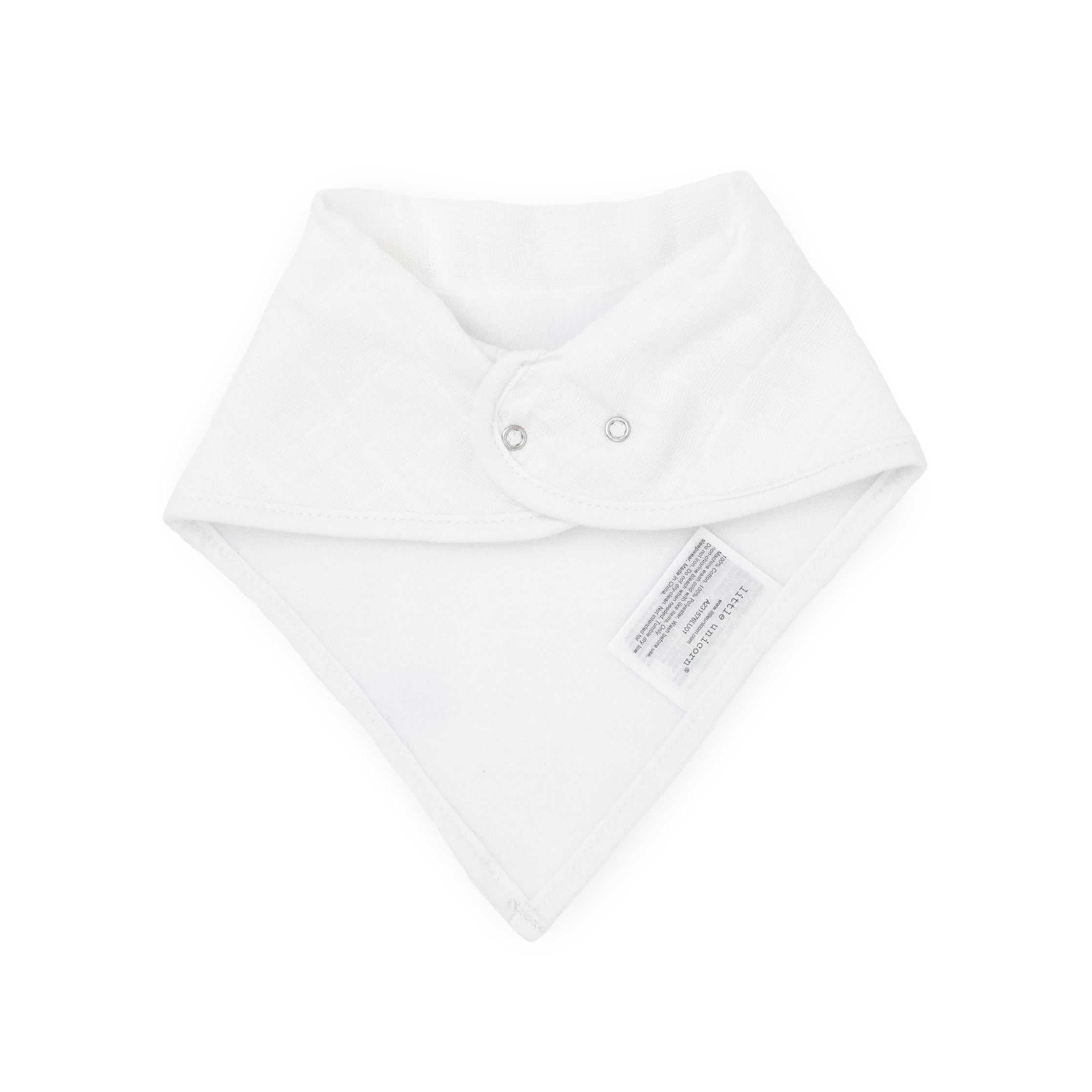 Cotton Muslin + Fleece Bandana Bib 4 Pack - Taupe Cross