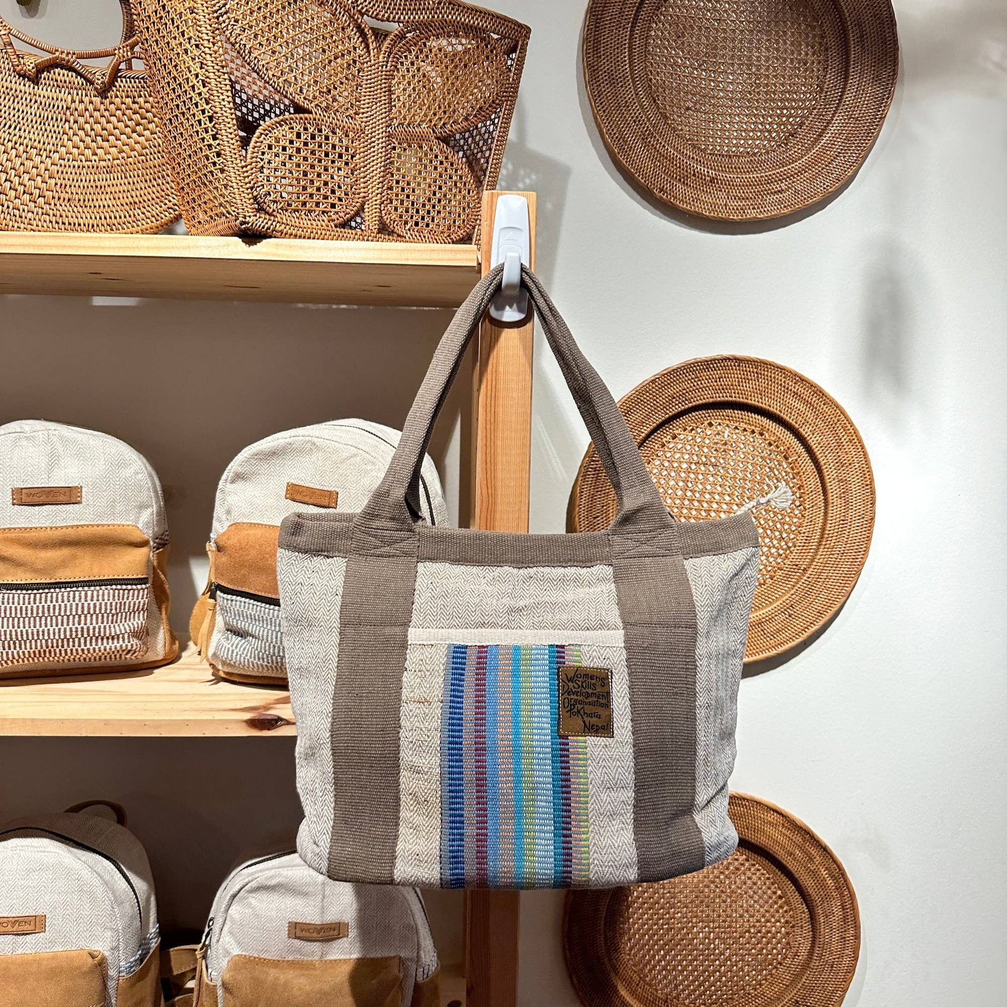 Fair Trade Wsdo Allo Pocket Tote Bag