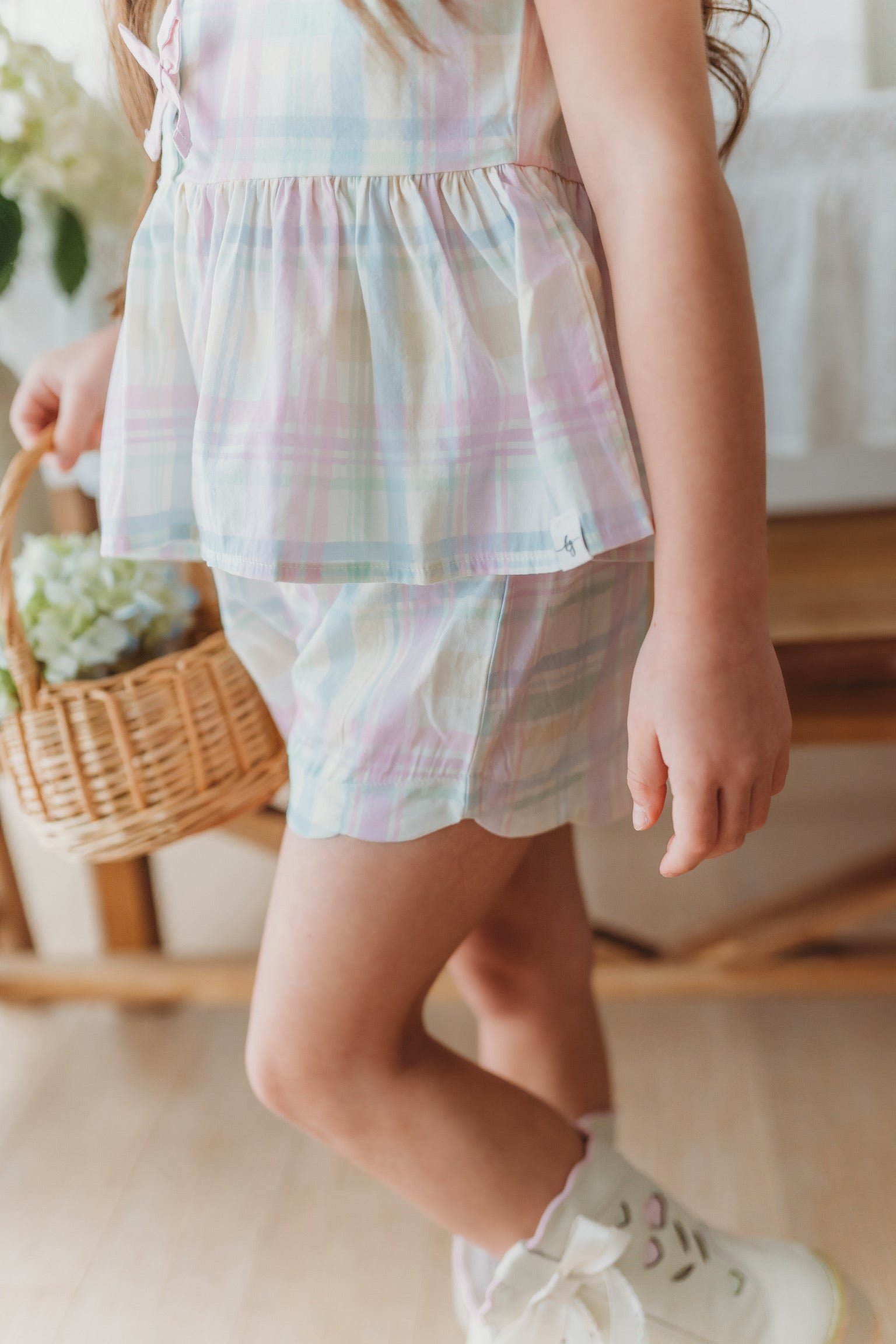 Taffy Plaid Shorts Set