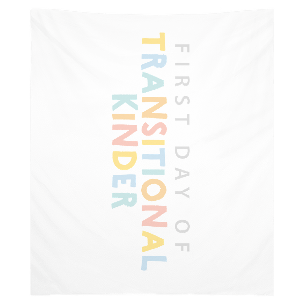 First Day Of Tk Tapestry, First Day Of School Banner