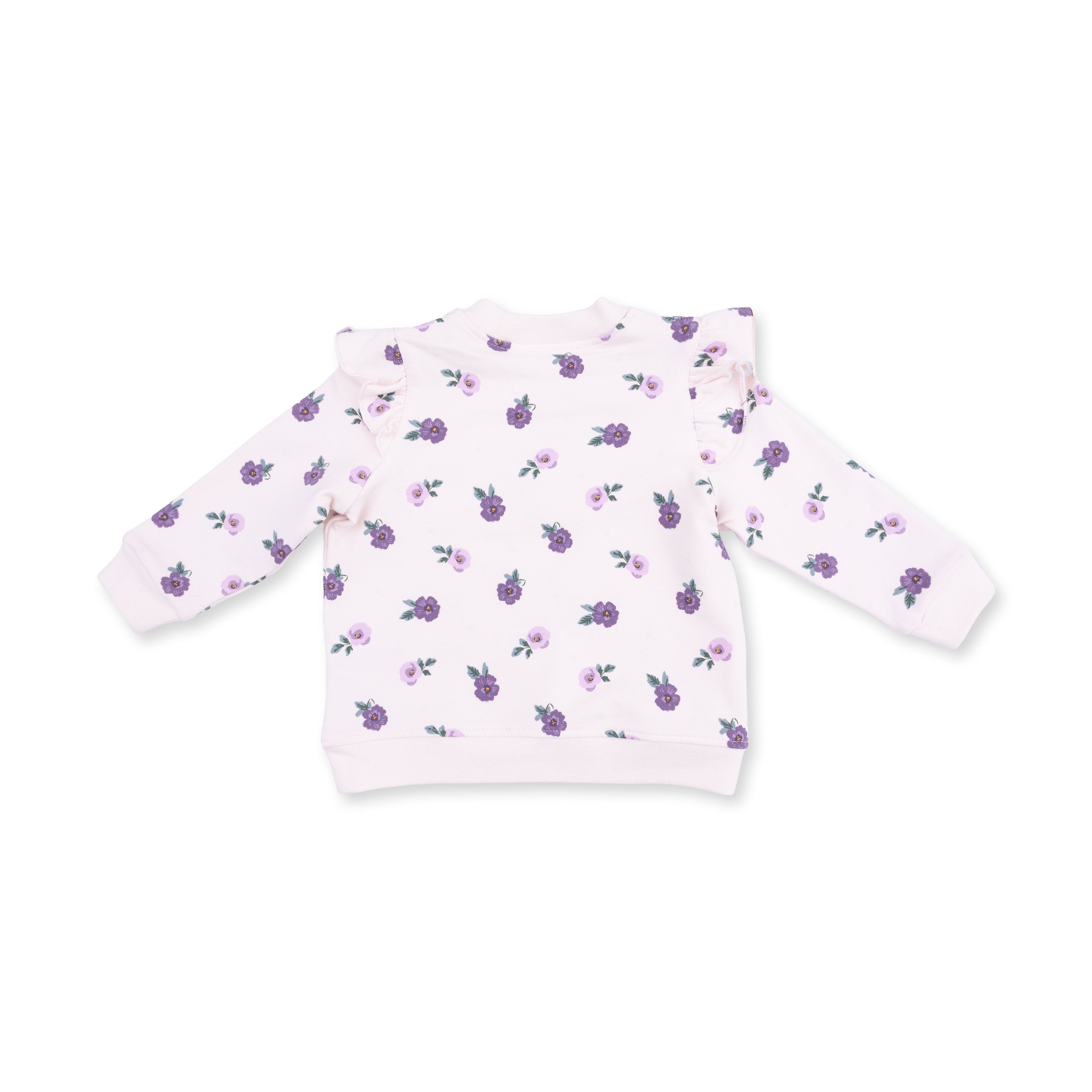 Violetta Floral - V-ruffle Sweatshirt