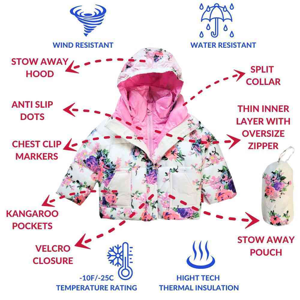 Car Seat Coat | The Road Coat Vegan - Floral Print