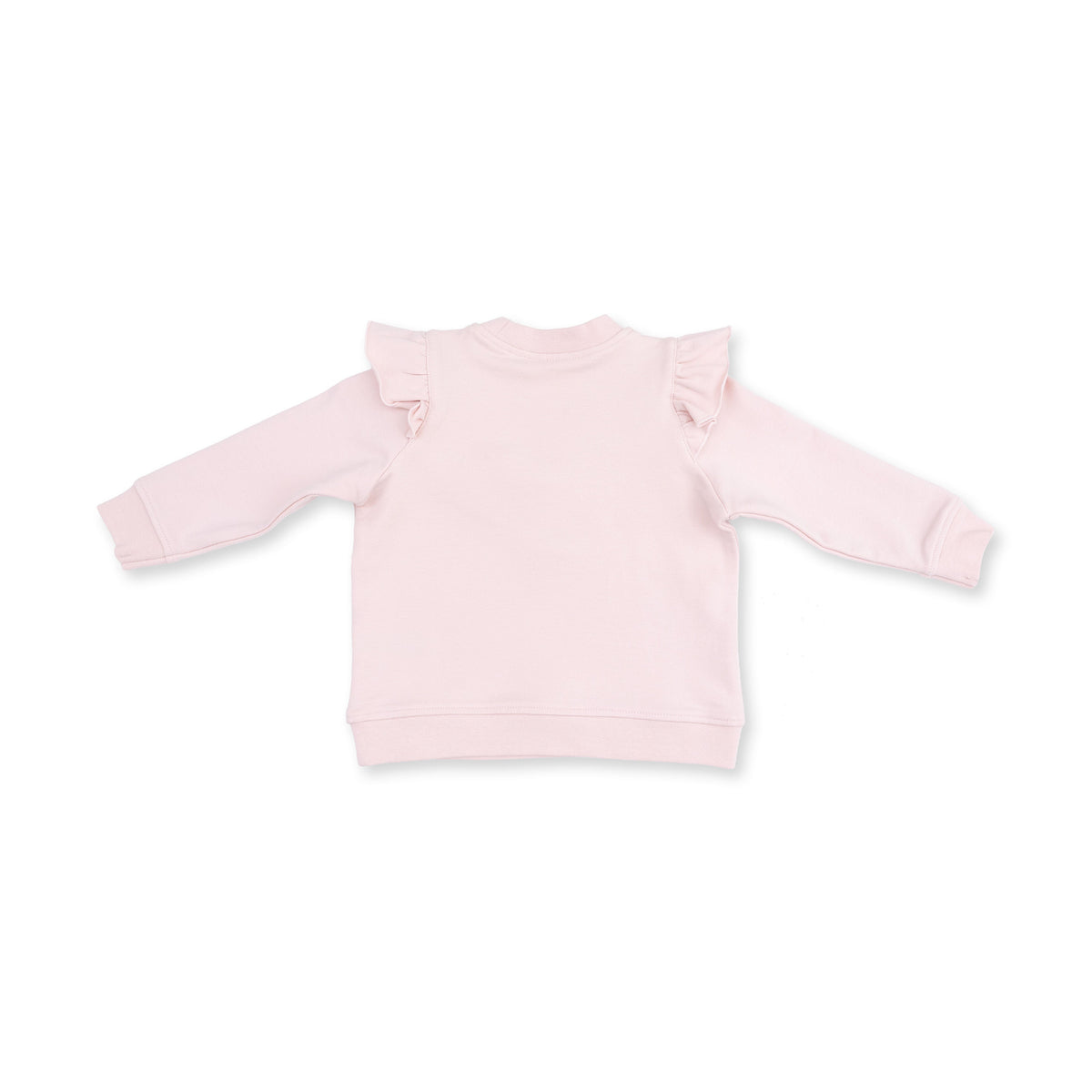 Veiled Pink Bows - V-ruffle Sweatshirt And Legging