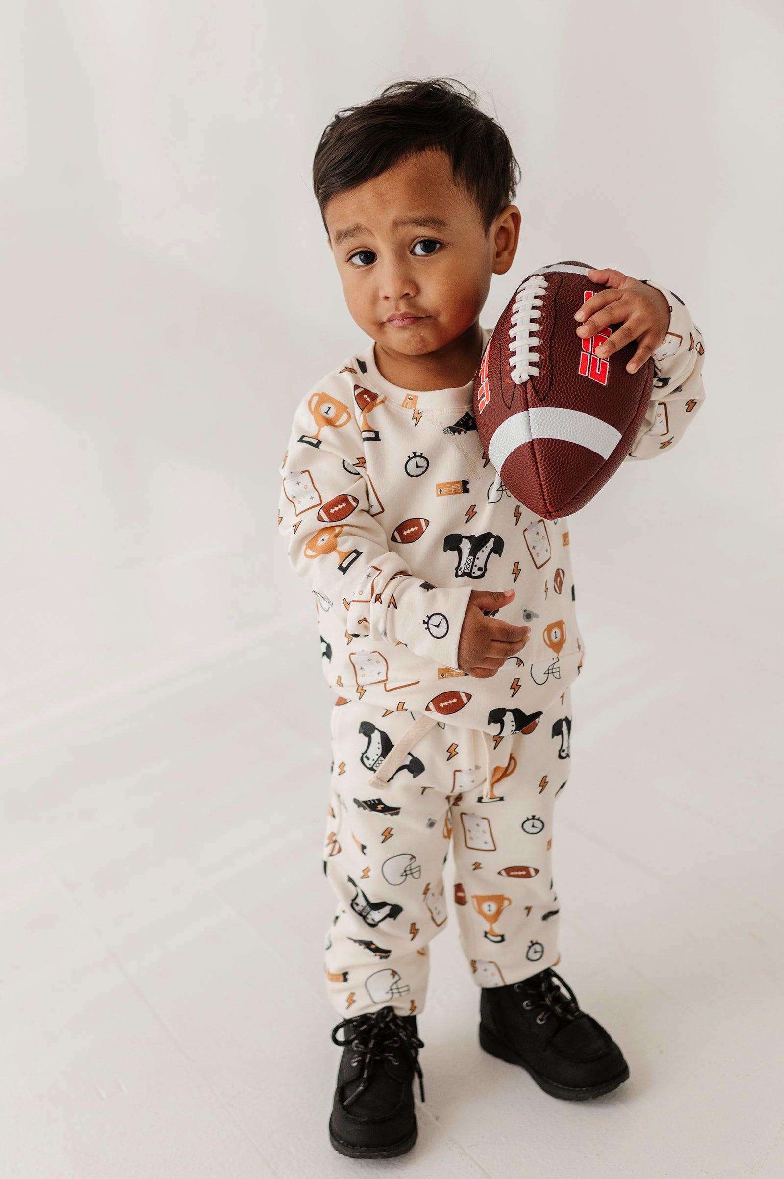 Boys Raglan Sweatshirt In Football