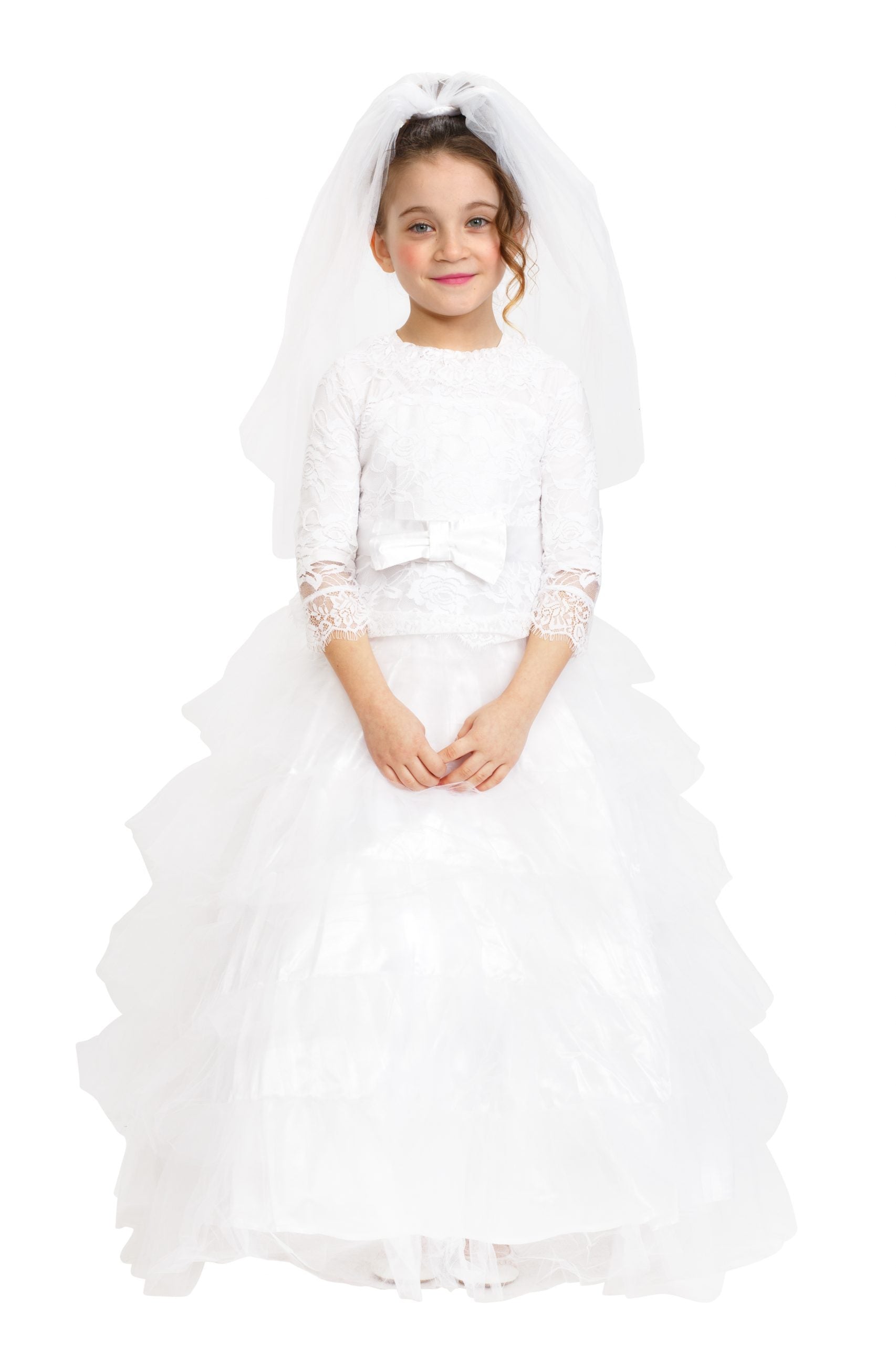 Bridal Dress With Wedding Veil - Kids