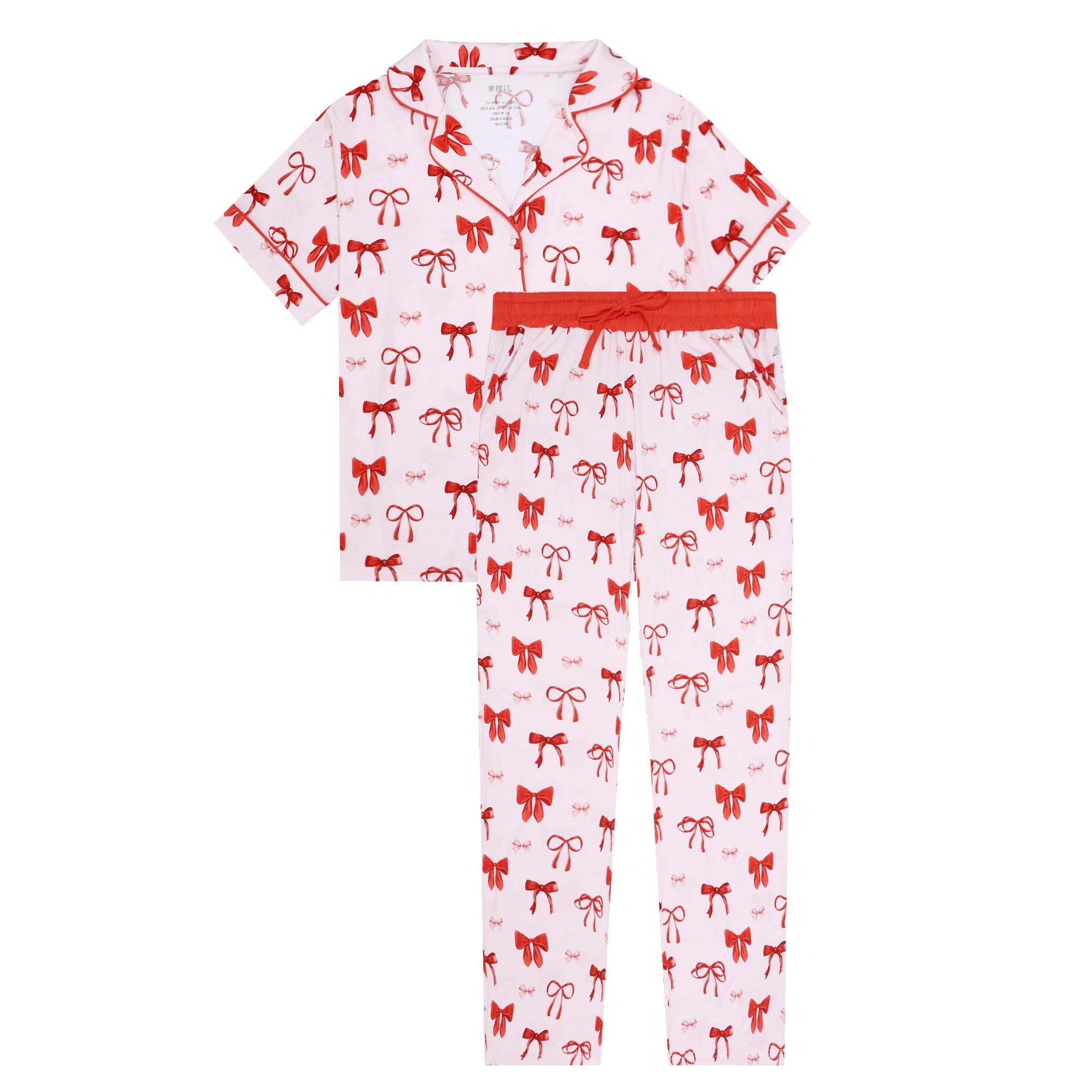 Crimson Bows Adult Set