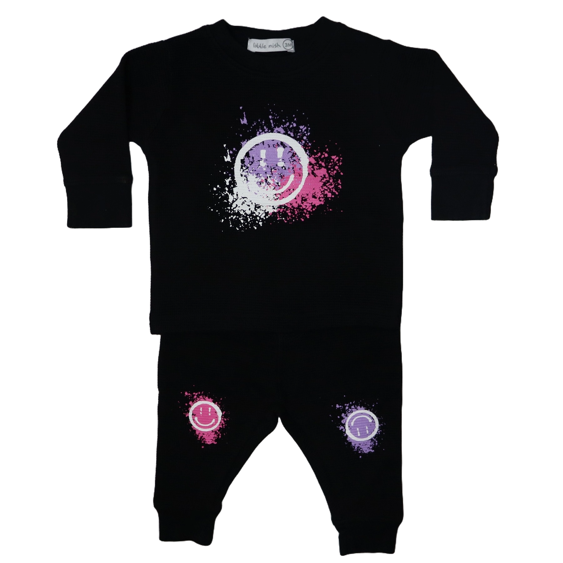 Baby Thermal Set - Happy Graffiti Pink