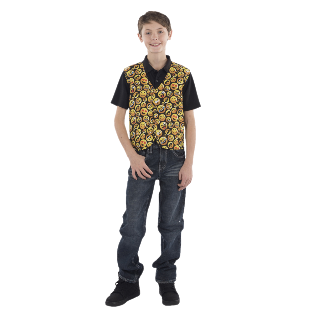 Emoji Printed Vest - Kids