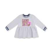 French Terry Dress With Game Day Patch
