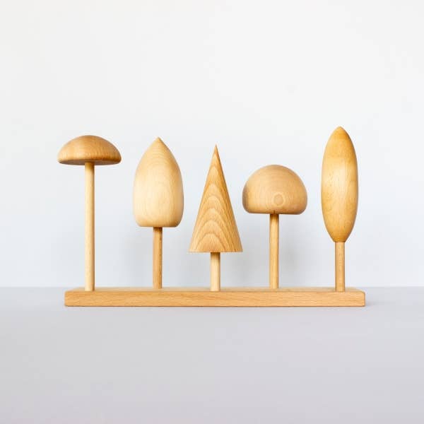 Wooden Stacking Toy Tree Crowns By Wooden Story