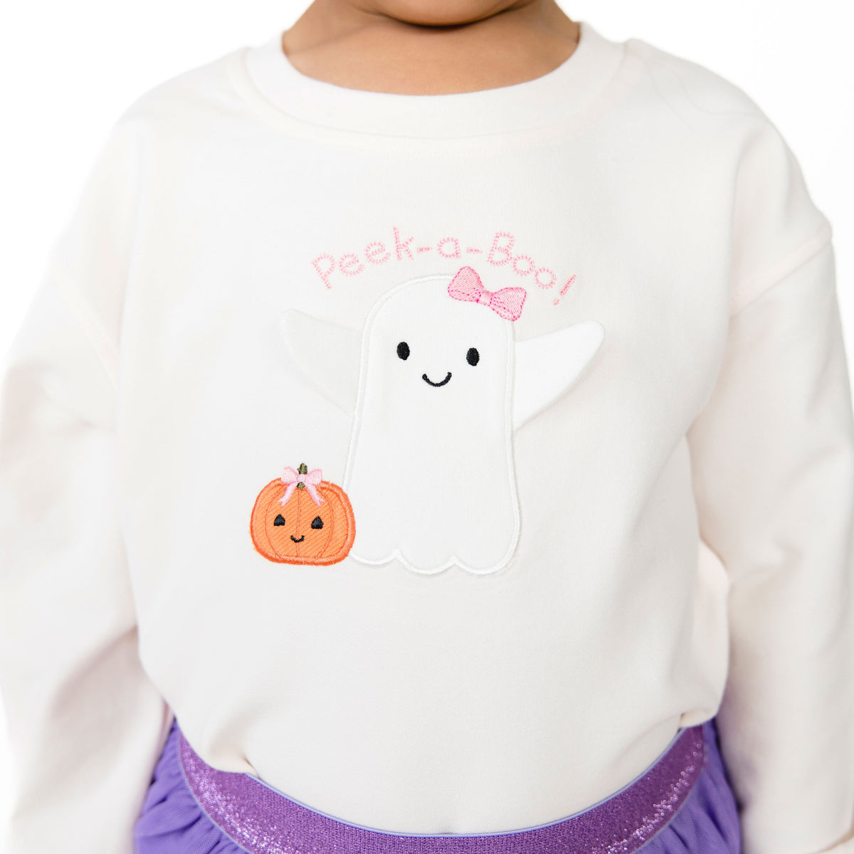 Ghosts - Pink Drop Sleeve Sweatshirt