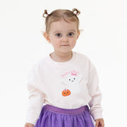 Ghosts - Pink Drop Sleeve Sweatshirt
