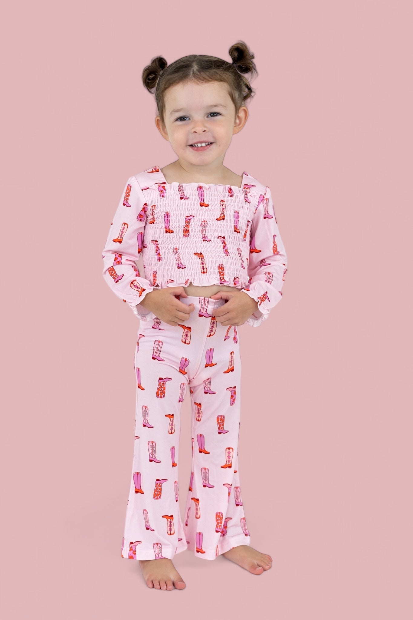 Exclusive Yee Haw Hollie Dream Smocked Flare Set