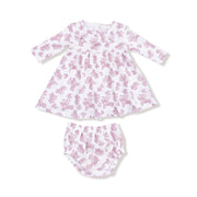 Ruffle Collar Dress With Bloomer