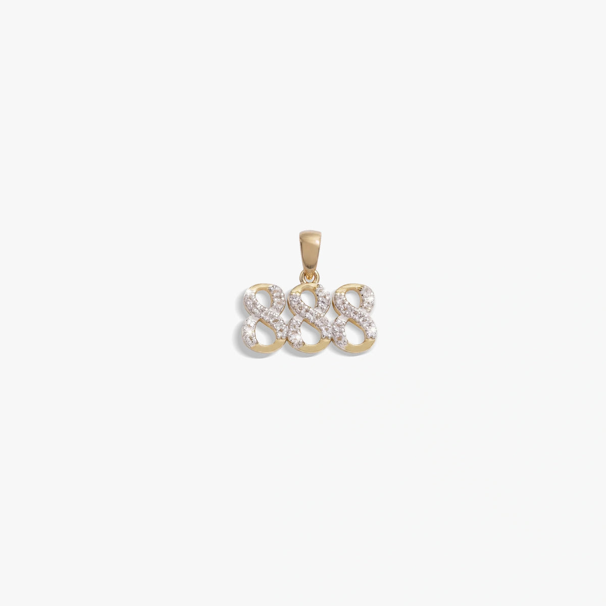 888 Sapphire Angel Number Charm