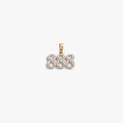 888 Sapphire Angel Number Charm