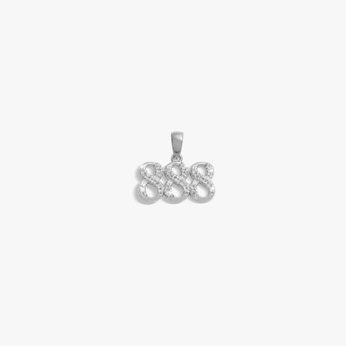 888 Sapphire Angel Number Charm