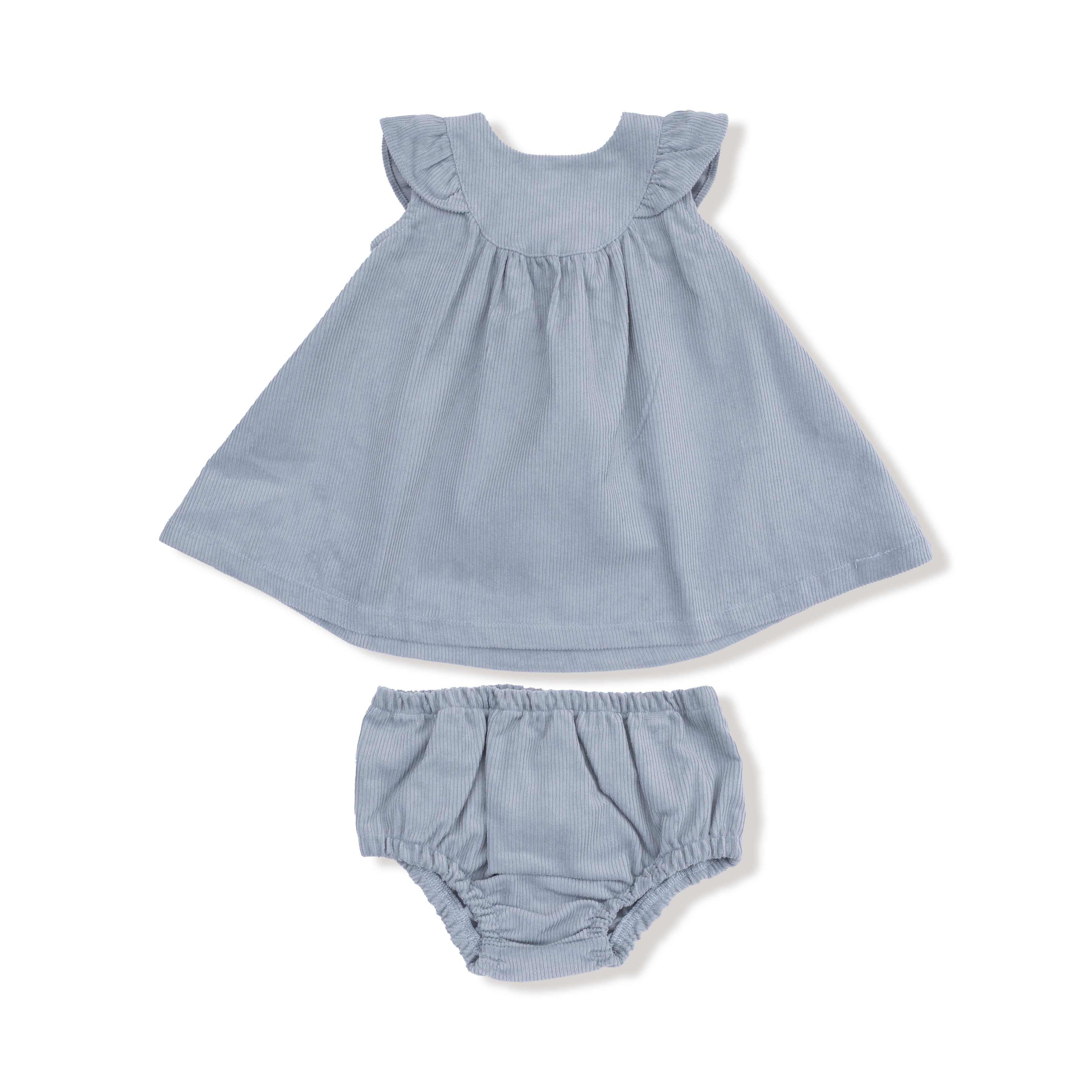 Scoop Yoke With Ruffle Dress + Bloomer