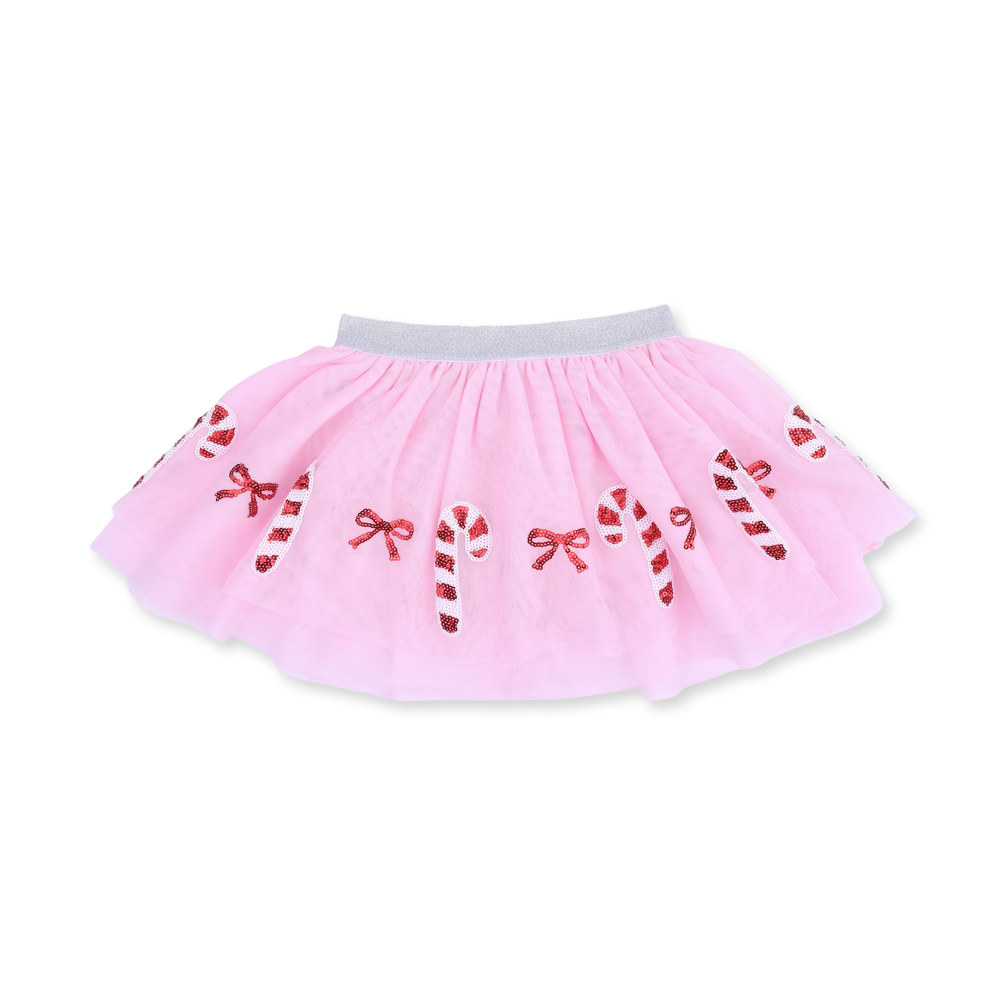 Candy Canes - Tutu Skirt With Bike Shorts