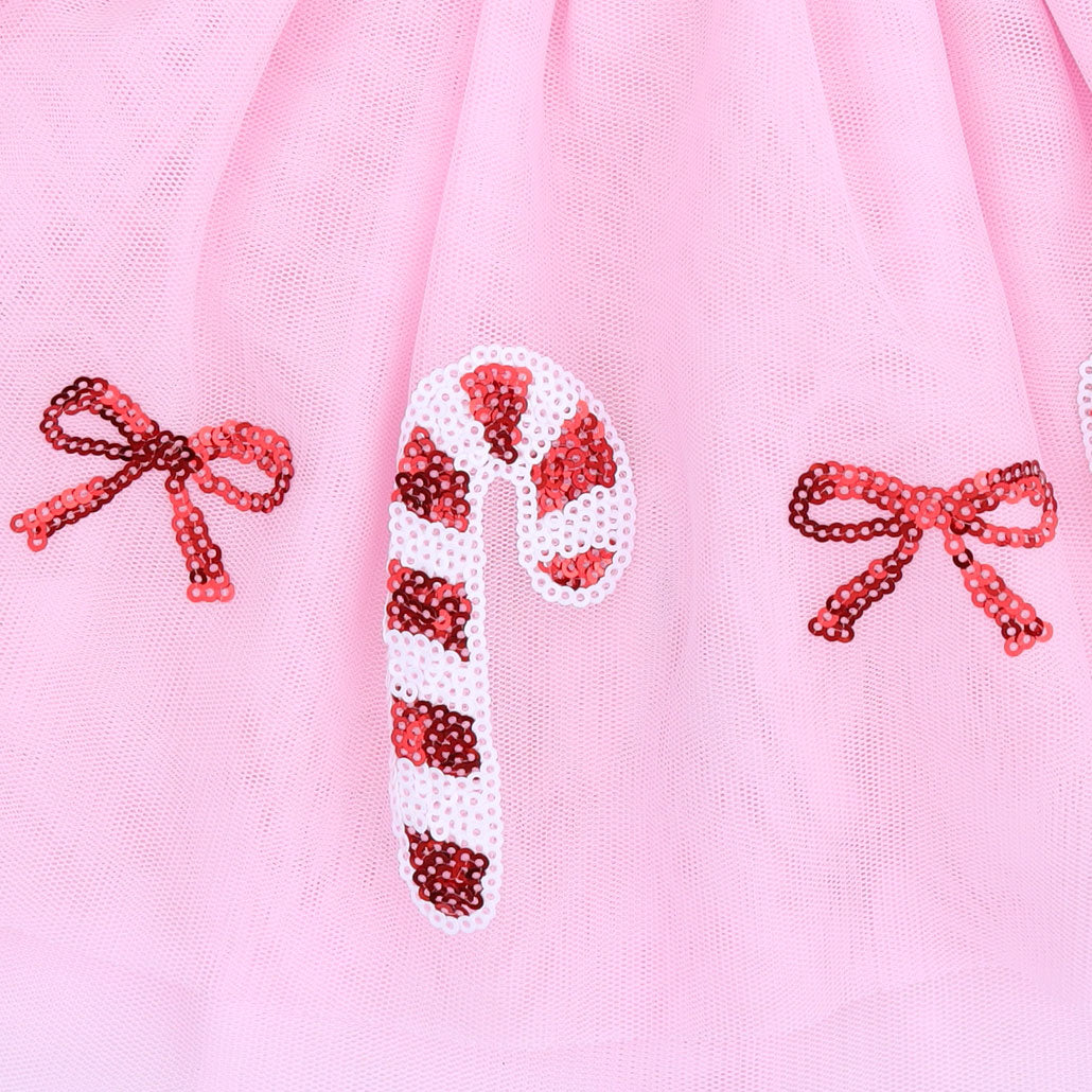 Candy Canes - Tutu Skirt With Bike Shorts