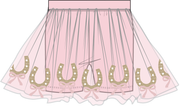 Horseshoe - Tutu Skirt With Bike Shorts