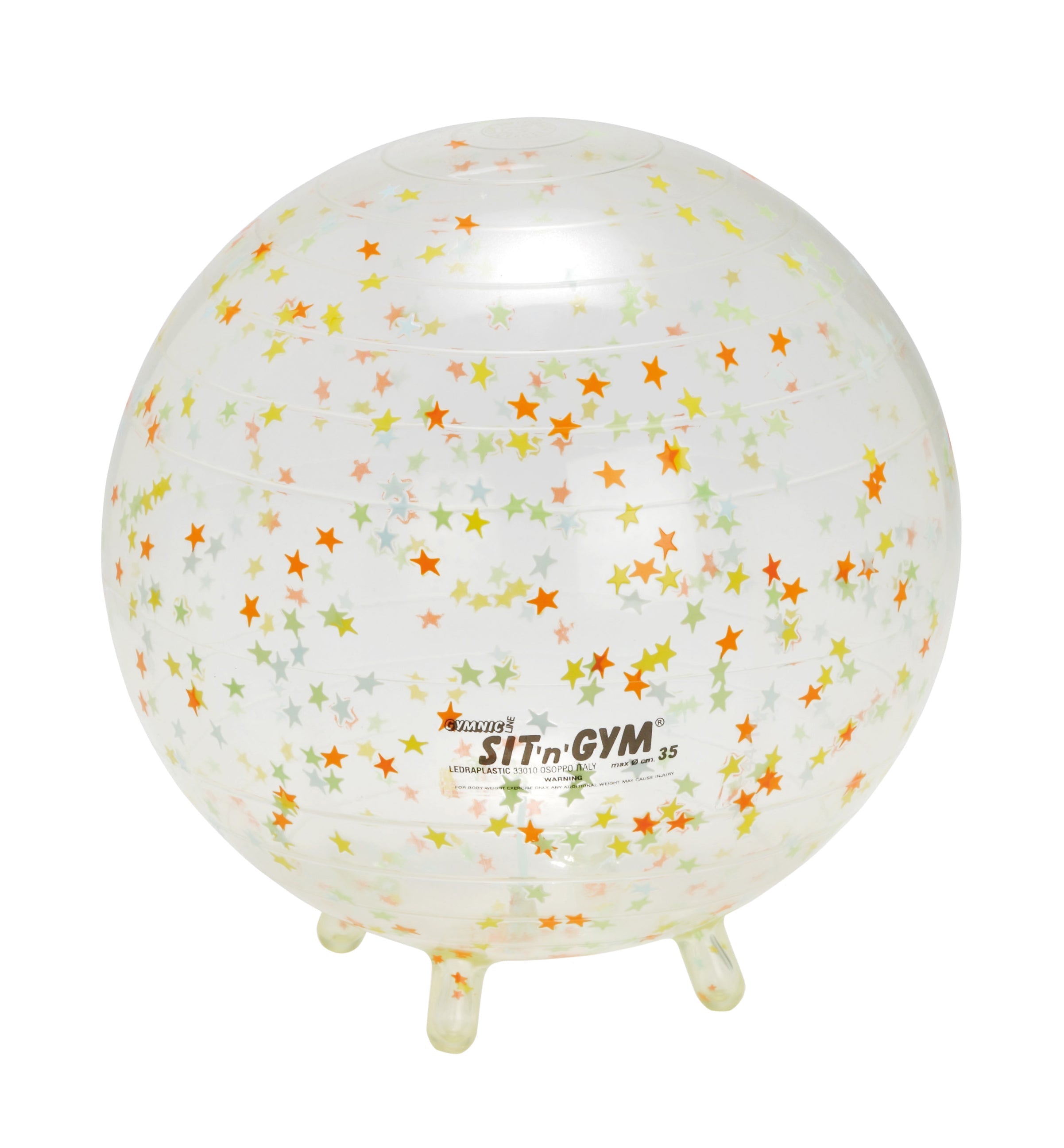 Gymnic Sit 'N' Gym Jr. Children's Sit-On 35cm Ball, Clear