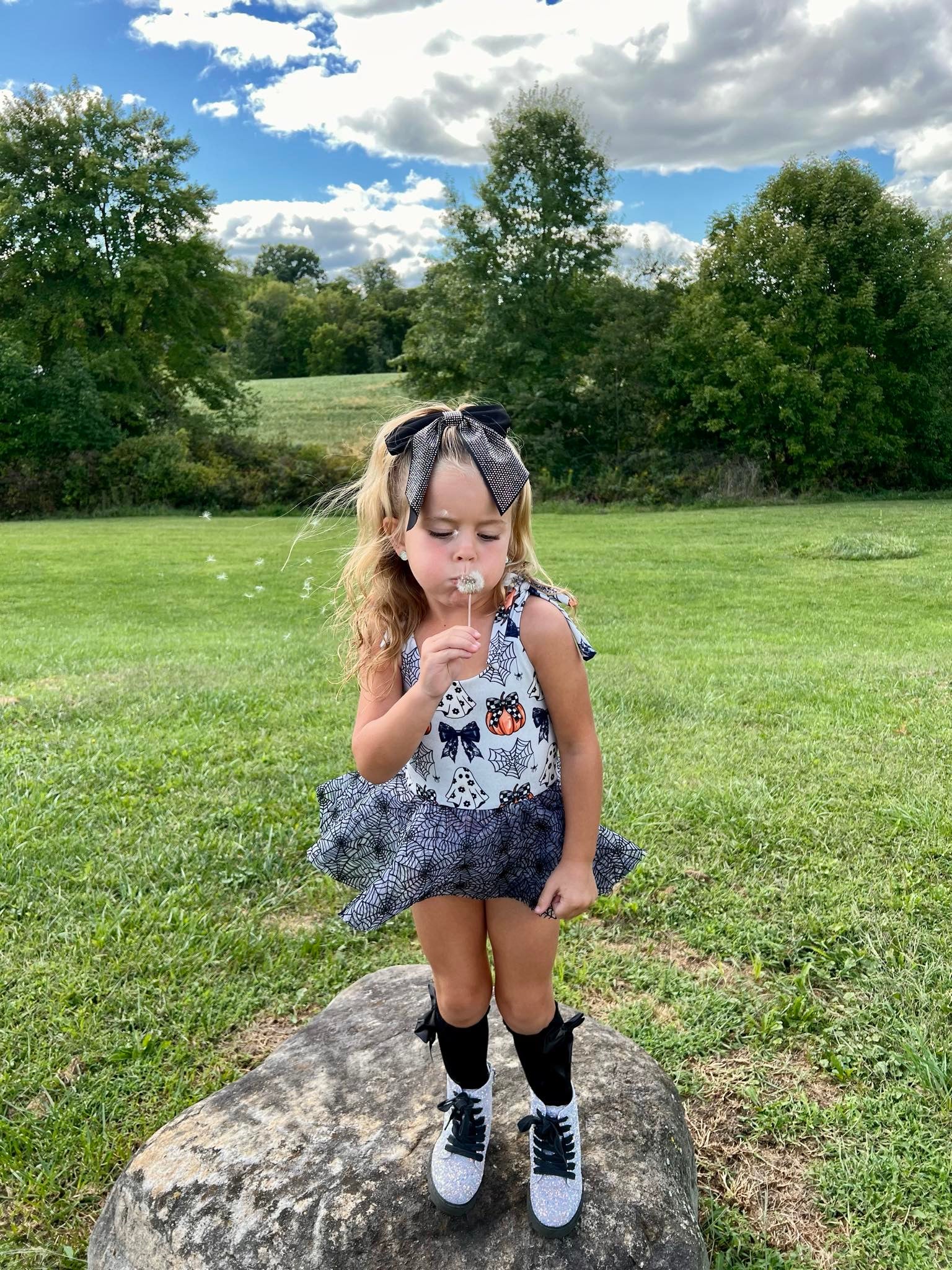 Spiderweb Ghost Mesh Tie Romper