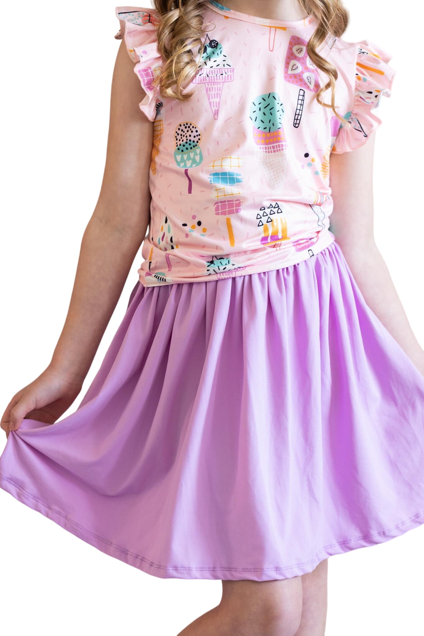 Sale Bright Lilac Twirl Skirt