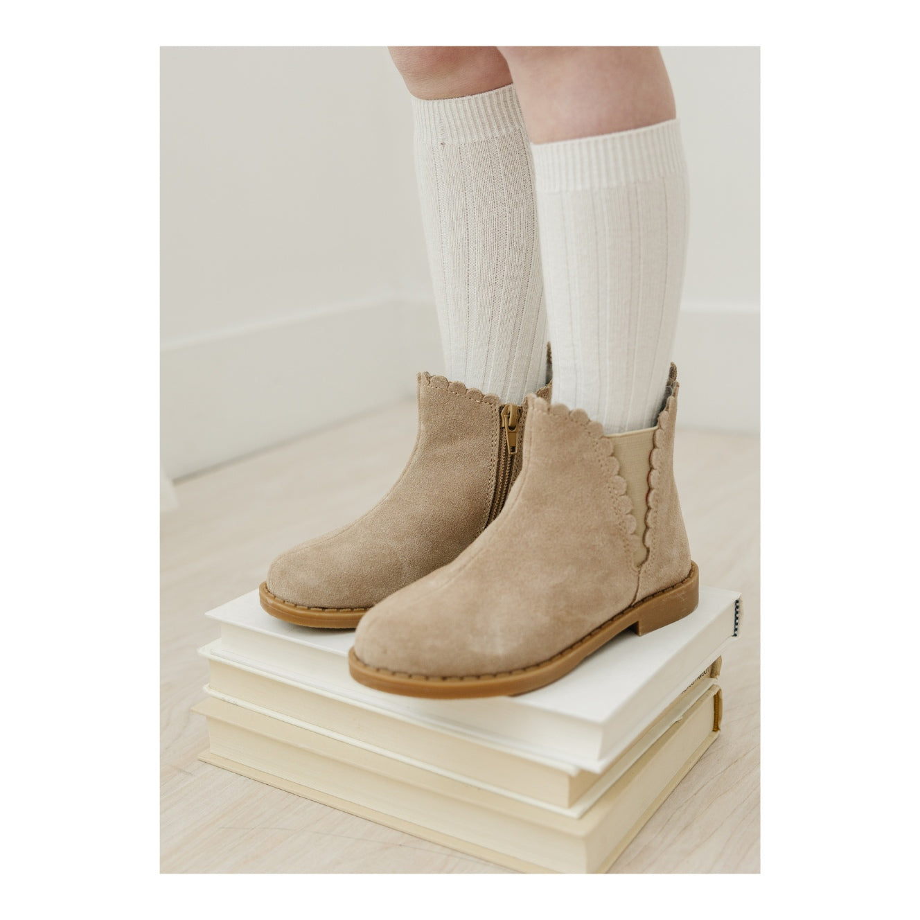 Nicola Scalloped Chelsea Boot